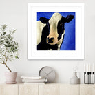 Blue Moo Moo by Will Bullas on GIANT ART - blue animals