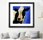 Blue Moo Moo by Will Bullas on GIANT ART - blue animals