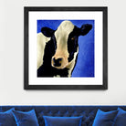 Blue Moo Moo by Will Bullas on GIANT ART - blue animals