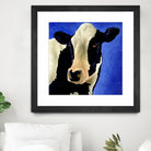 Blue Moo Moo by Will Bullas on GIANT ART - blue animals