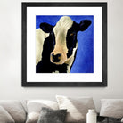 Blue Moo Moo by Will Bullas on GIANT ART - blue animals