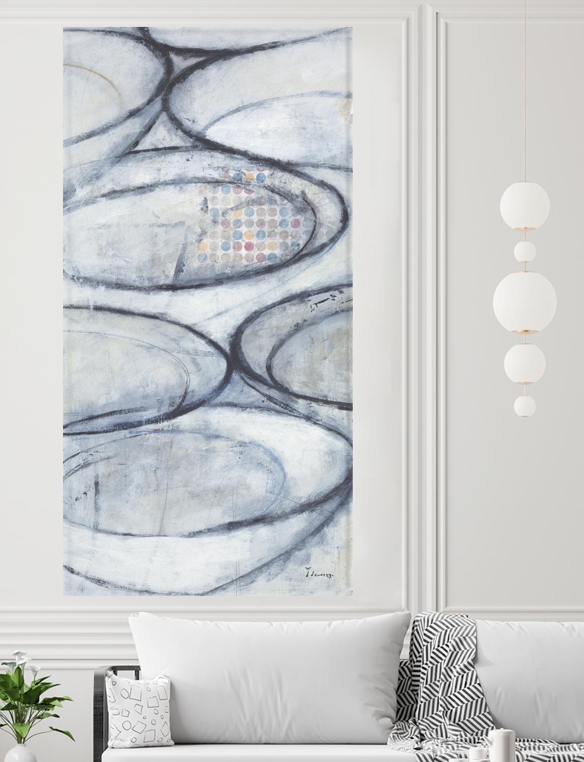 Patio 2 by David Dauncey on GIANT ART - blue still life