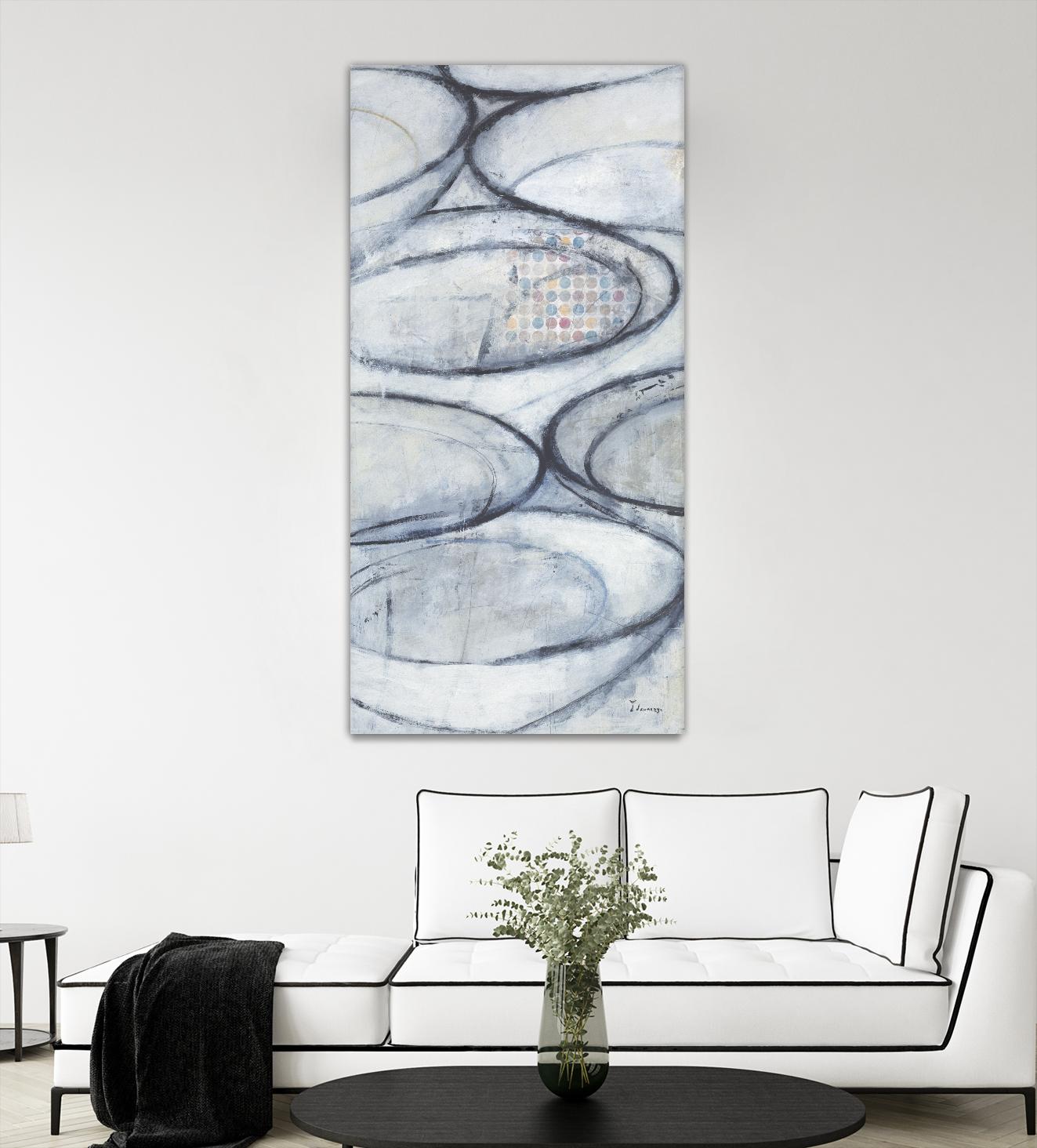 Patio 2 by David Dauncey on GIANT ART - blue still life