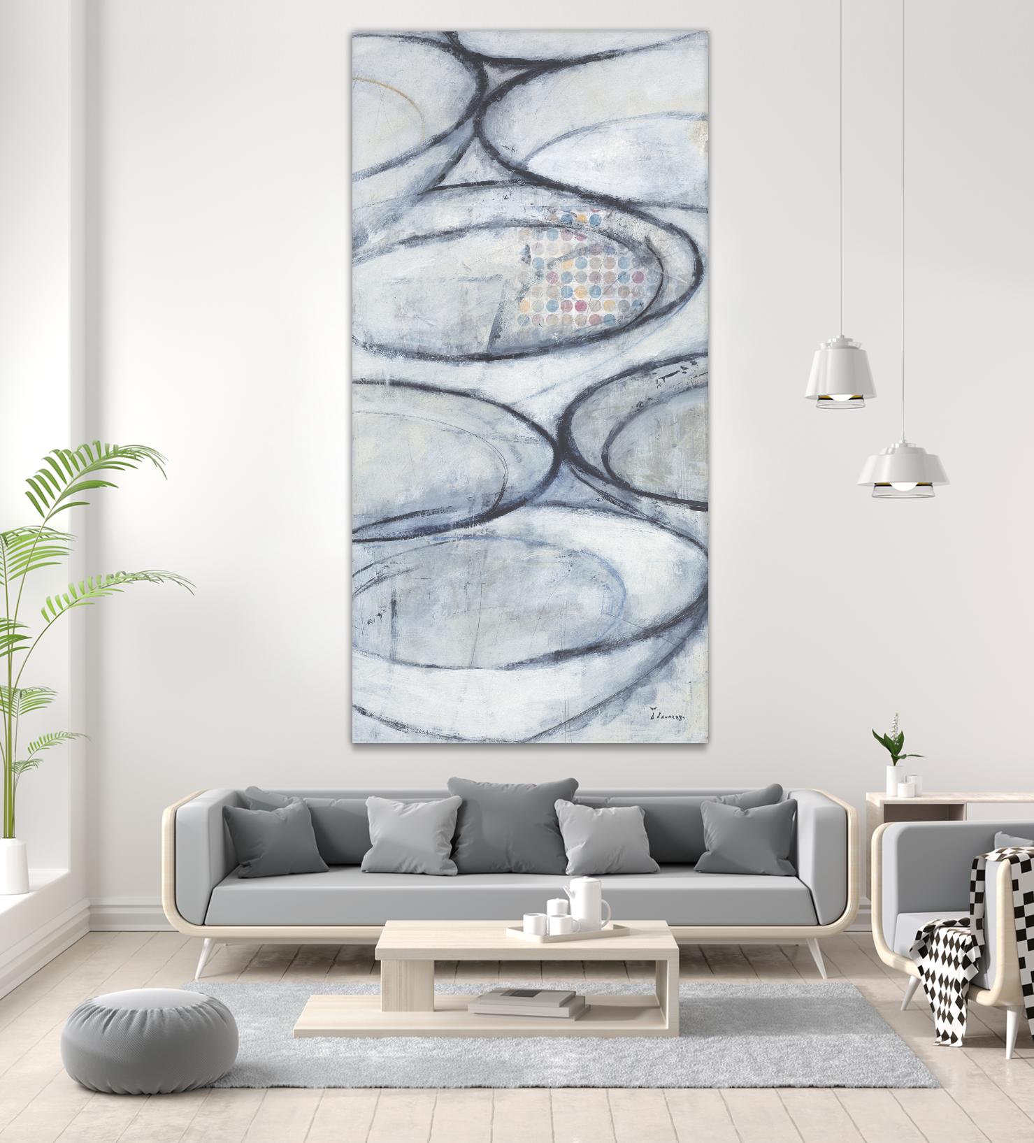 Patio 2 by David Dauncey on GIANT ART - blue still life