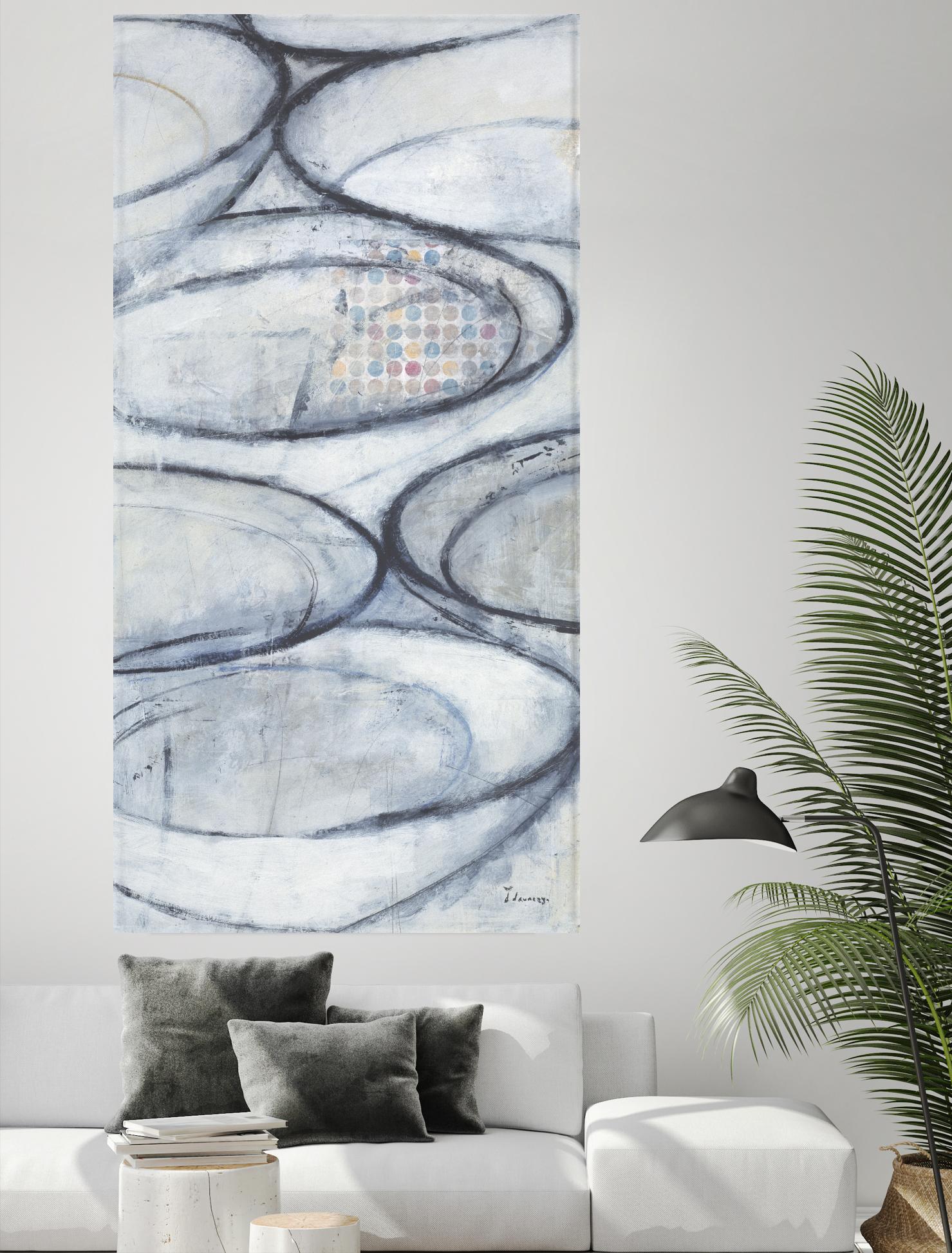 Patio 2 by David Dauncey on GIANT ART - blue still life