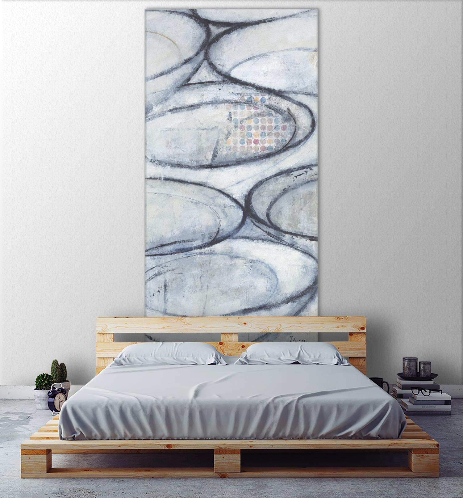 Patio 2 by David Dauncey on GIANT ART - blue still life