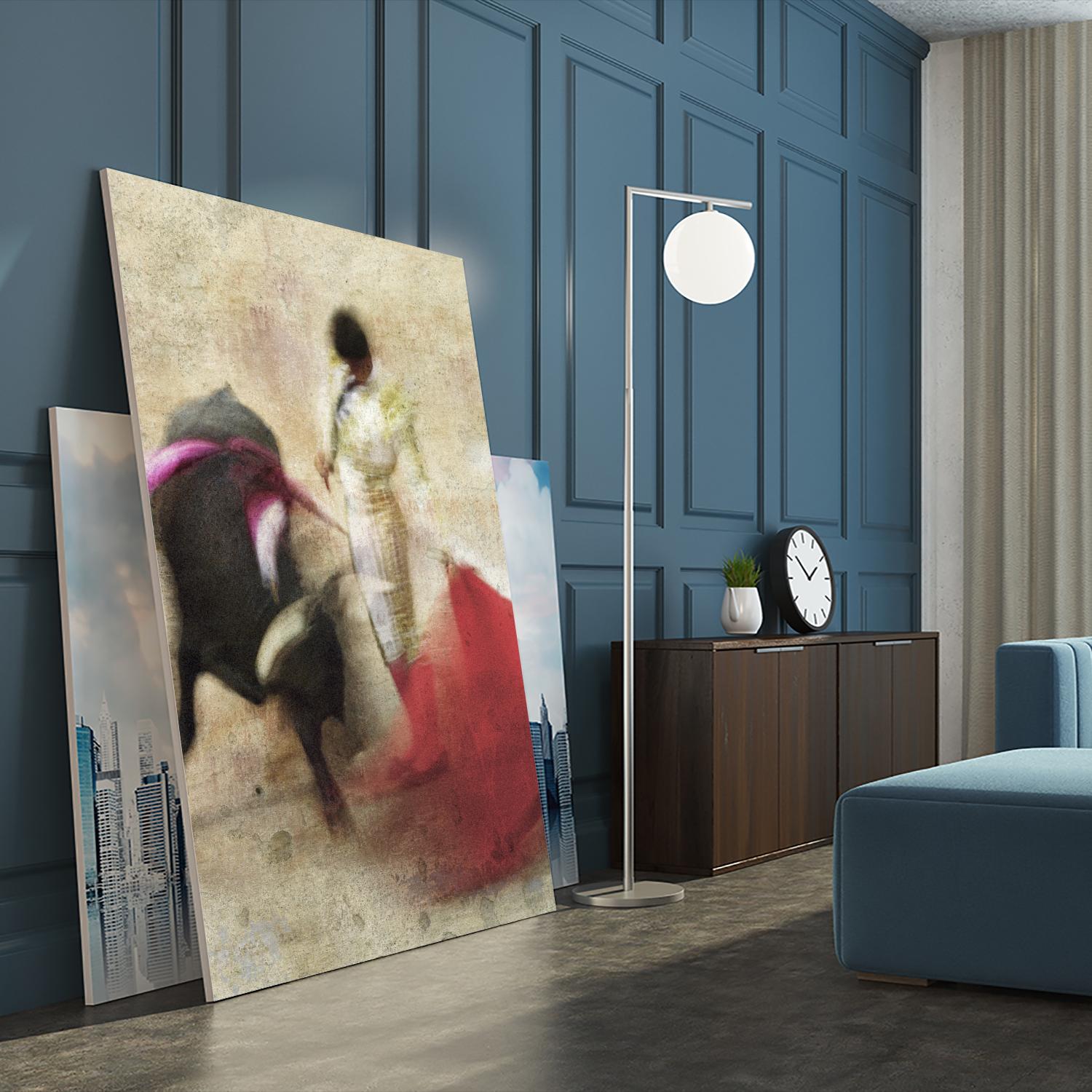 San Miguel, Bullfight #2 by Doug Landreth on GIANT ART - red everyday life