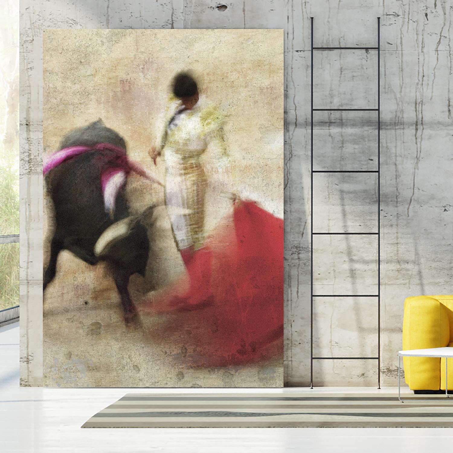 San Miguel, Bullfight #2 by Doug Landreth on GIANT ART - red everyday life