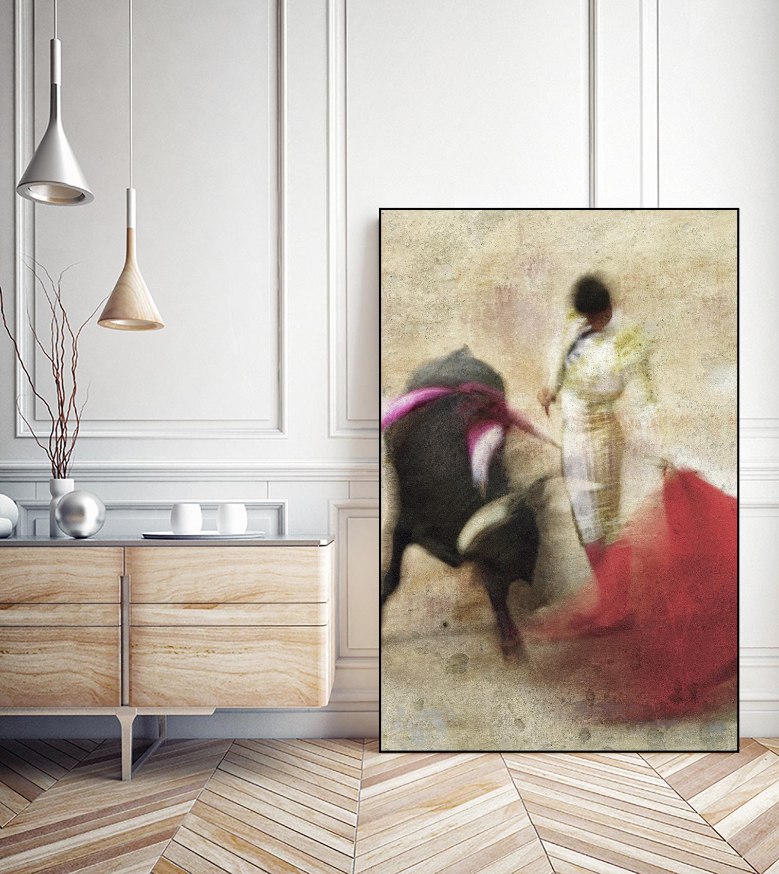 San Miguel, Bullfight #2 by Doug Landreth on GIANT ART - red everyday life