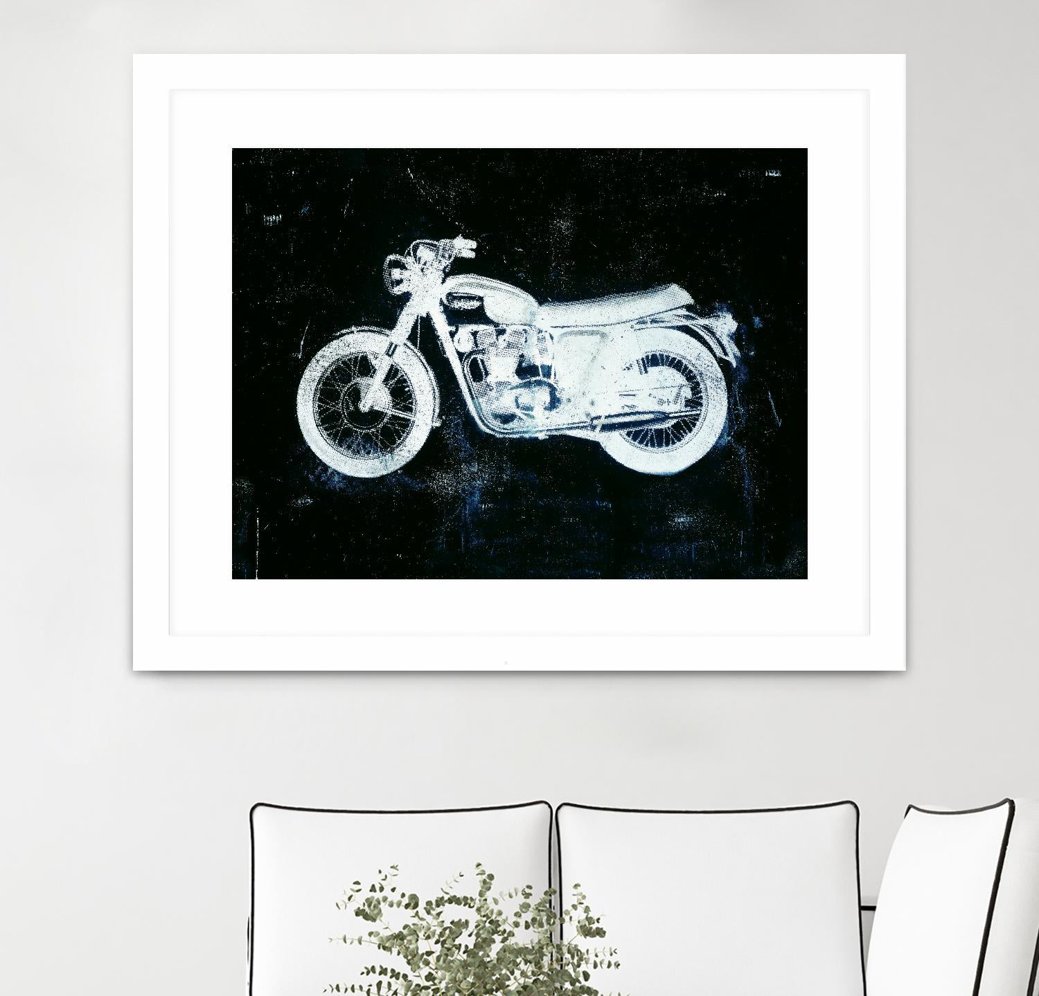 Moto White by JB Hall on GIANT ART - black leisure