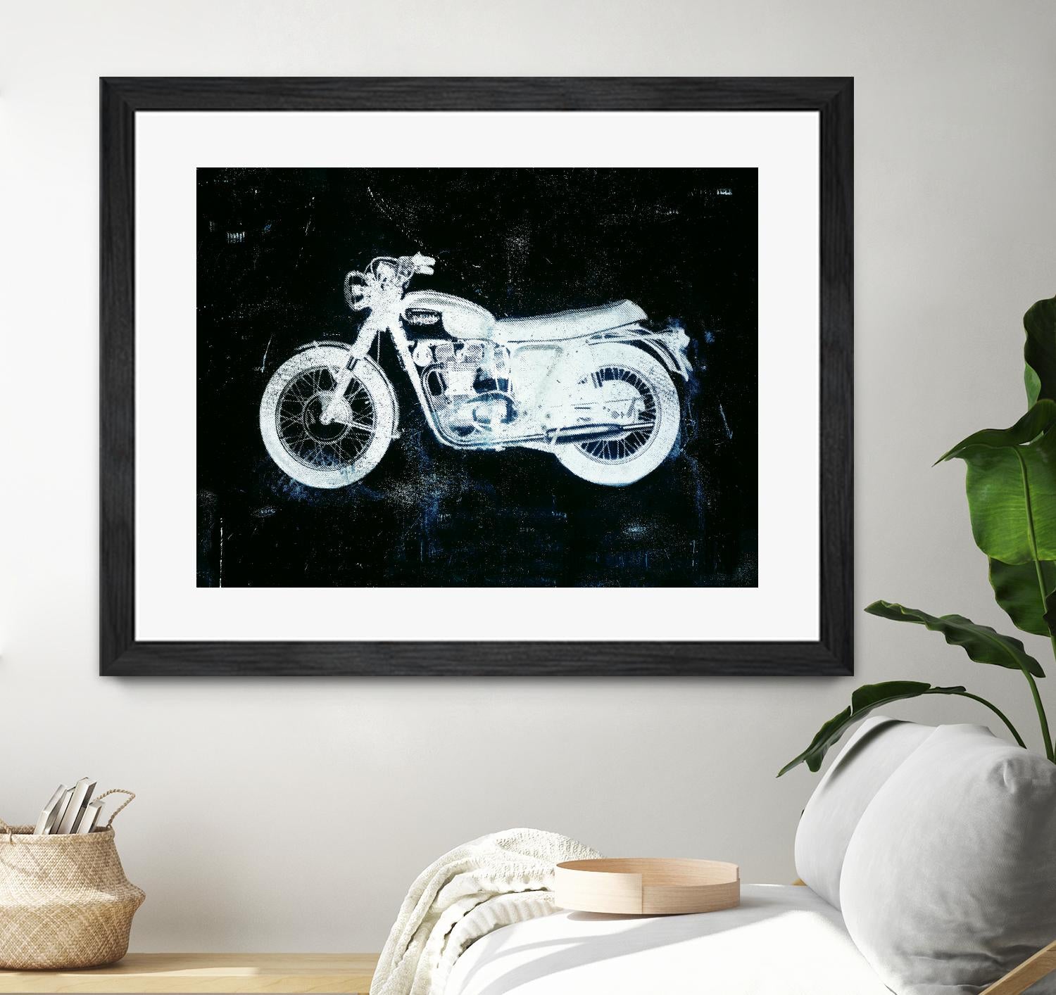 Moto White by JB Hall on GIANT ART - black leisure