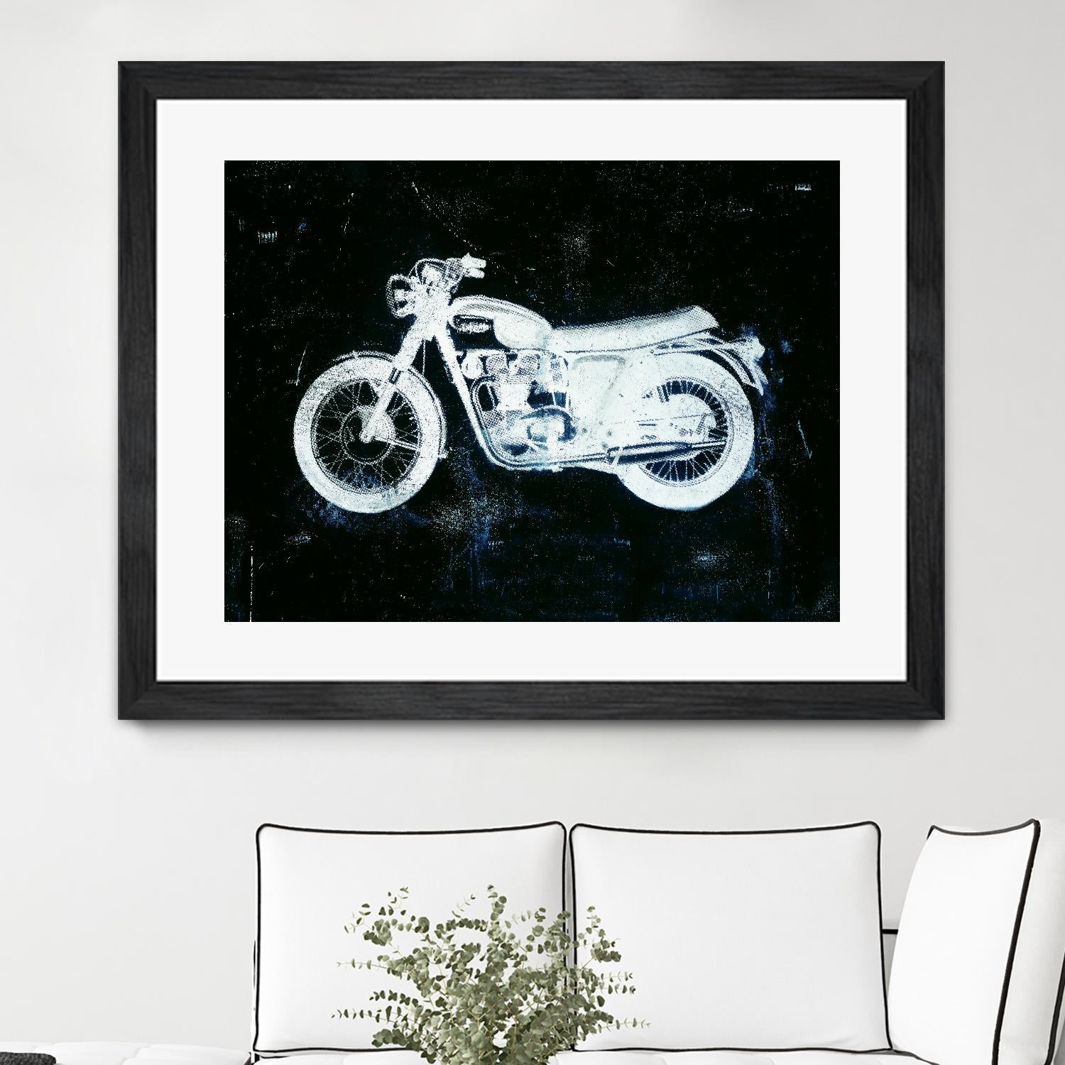 Moto White by JB Hall on GIANT ART - black leisure