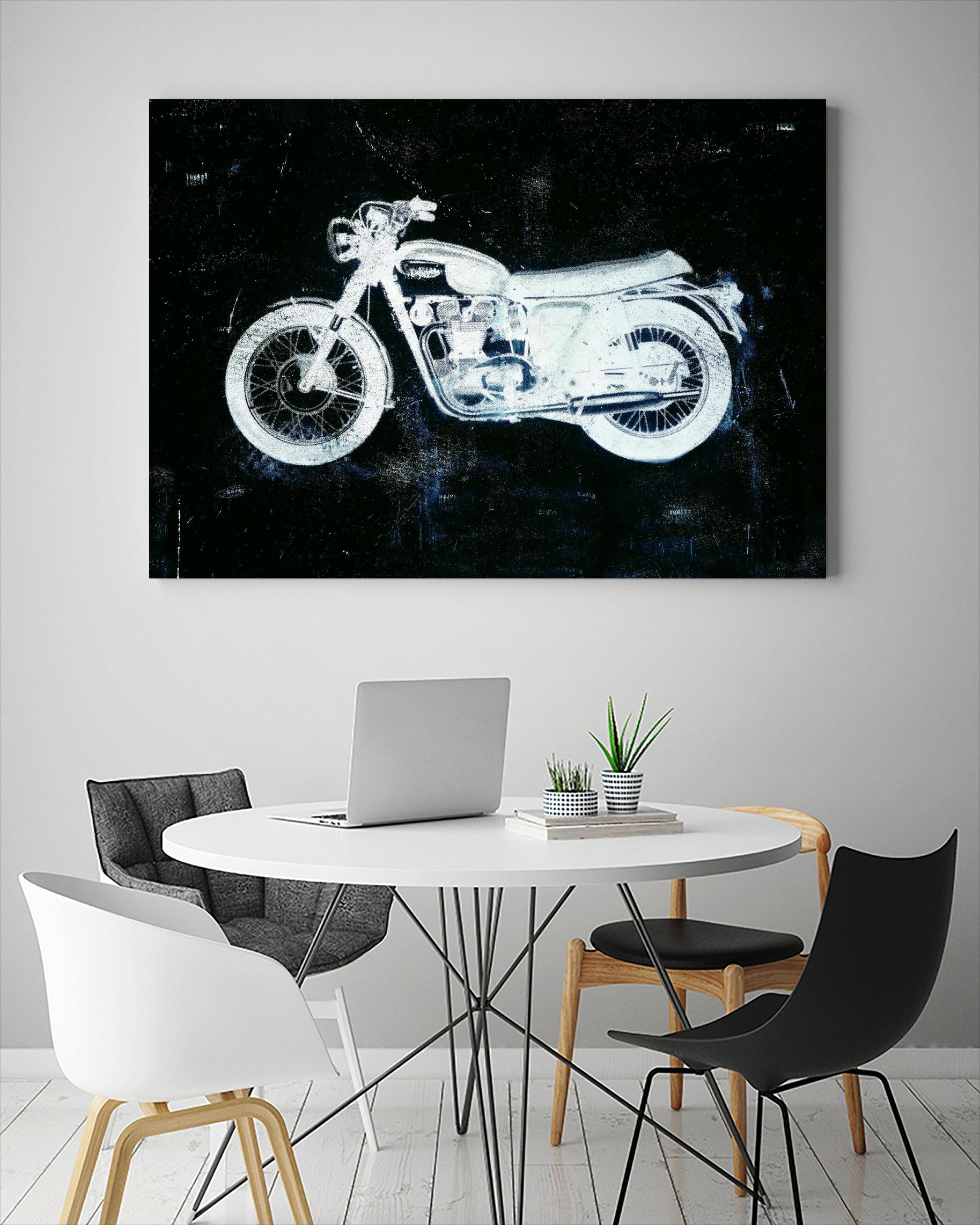 Moto White by JB Hall on GIANT ART - black leisure
