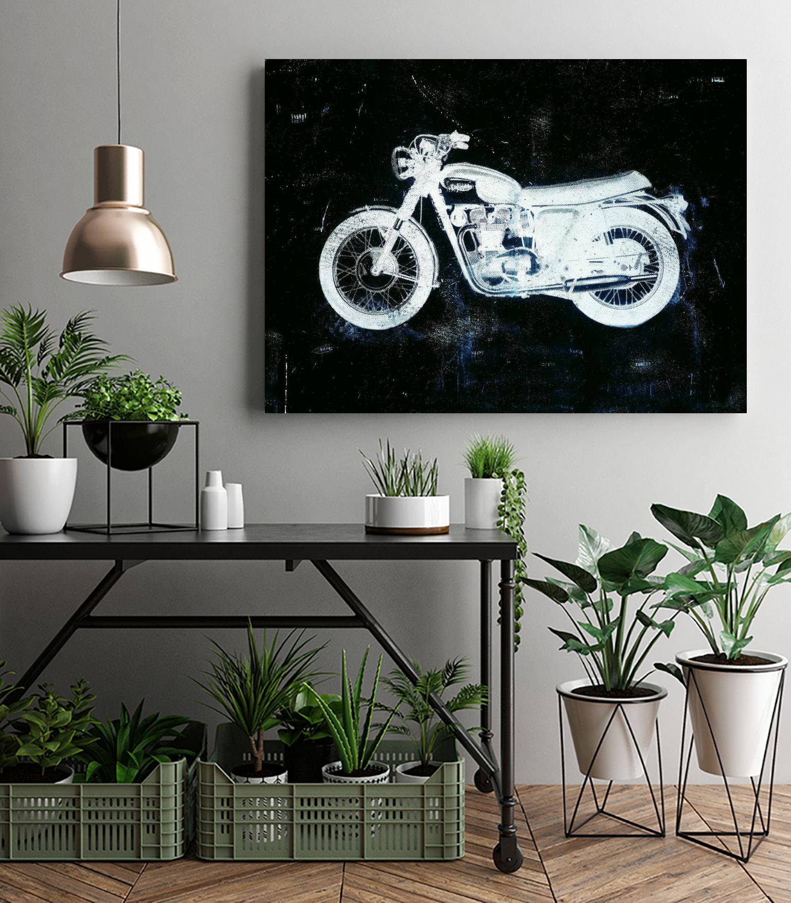 Moto White by JB Hall on GIANT ART - black leisure