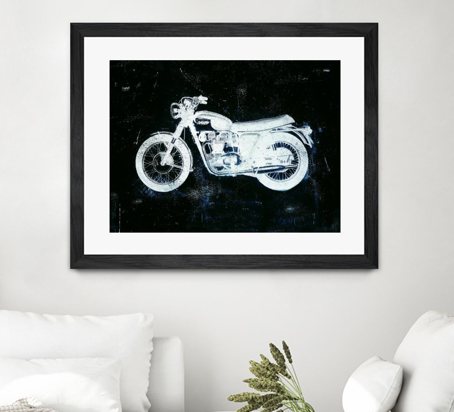 Moto White by JB Hall on GIANT ART - black leisure