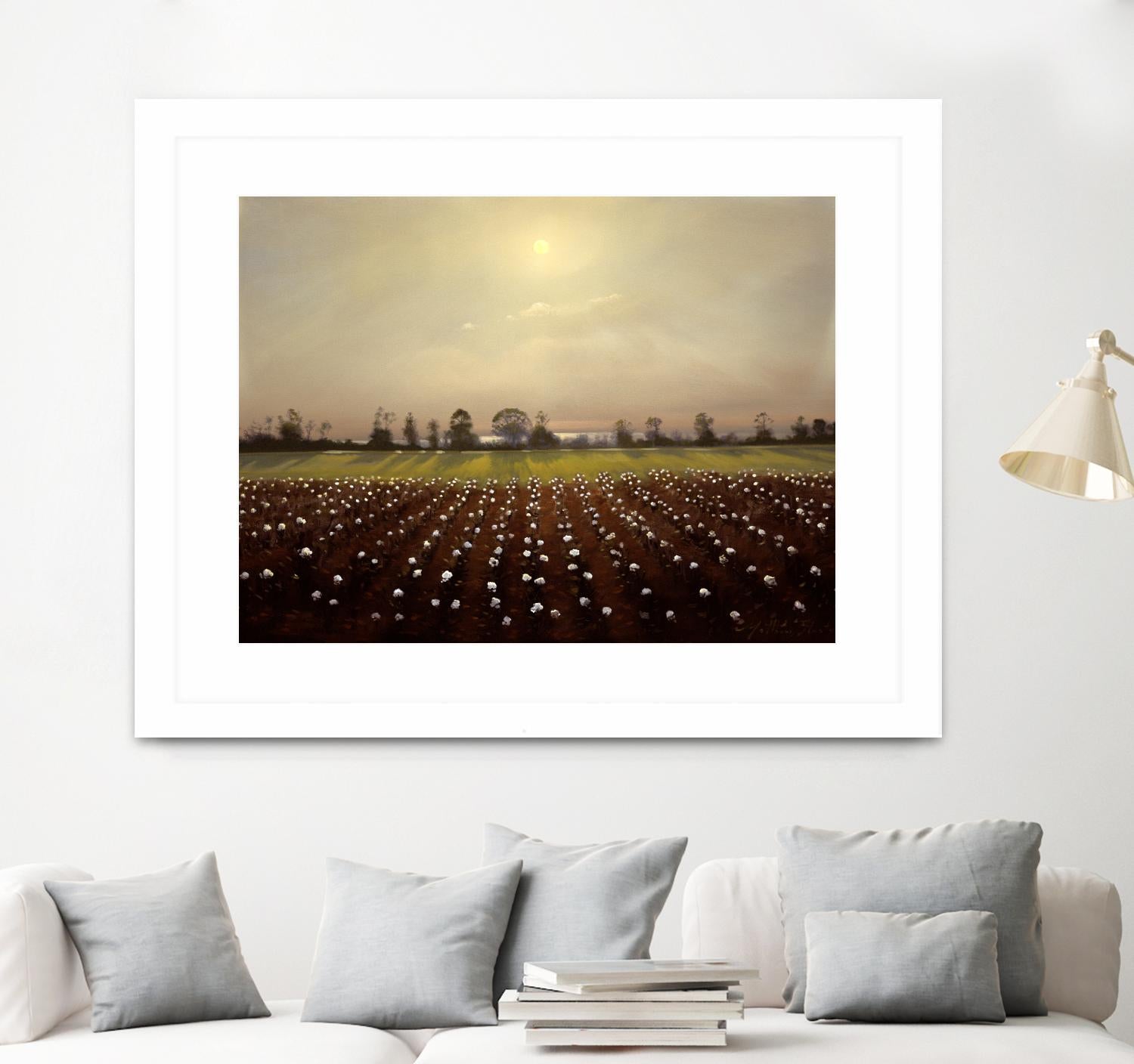 Parhelia: Cotton Field by Matthew Hasty on GIANT ART - green landscape