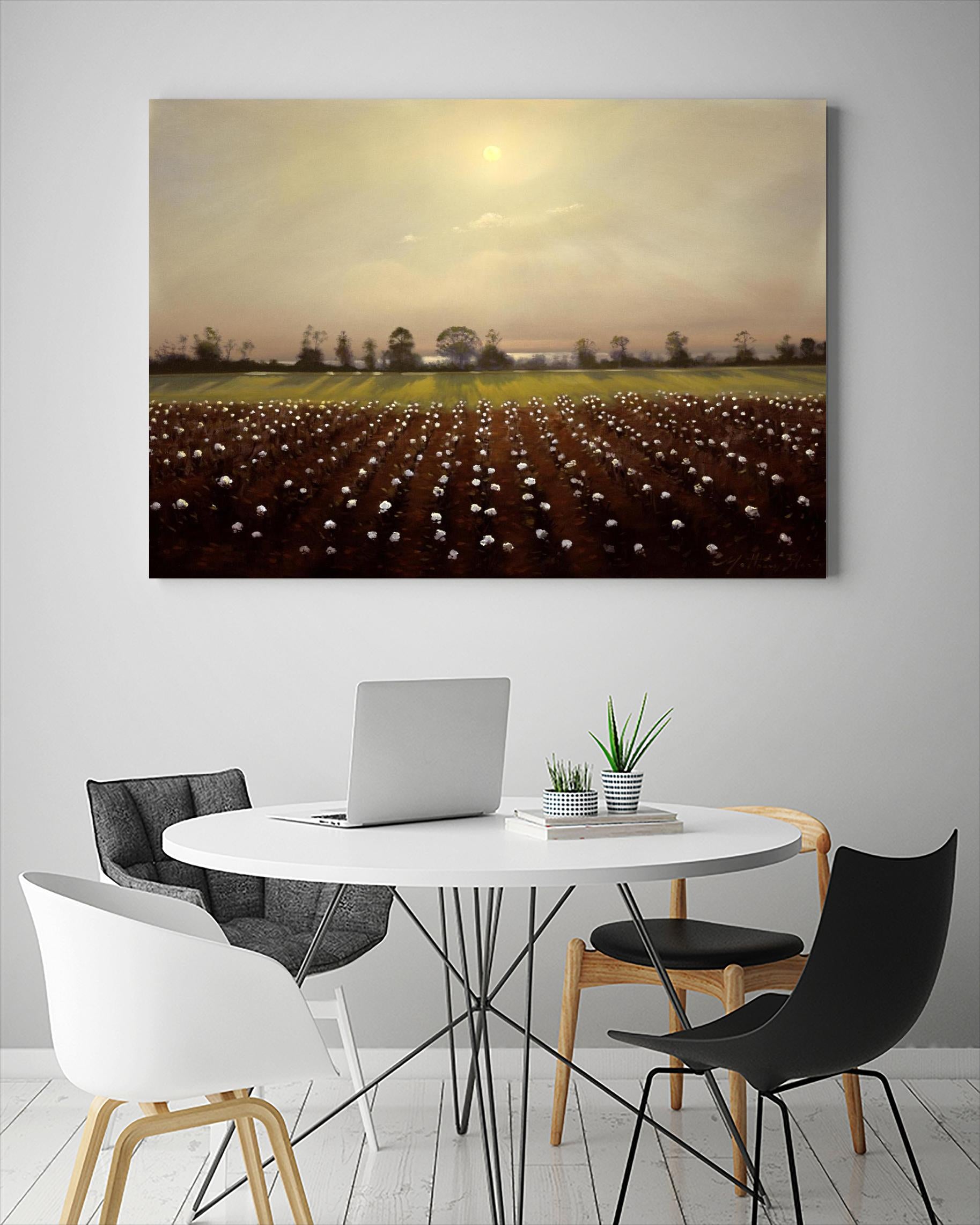 Parhelia: Cotton Field by Matthew Hasty on GIANT ART - green landscape