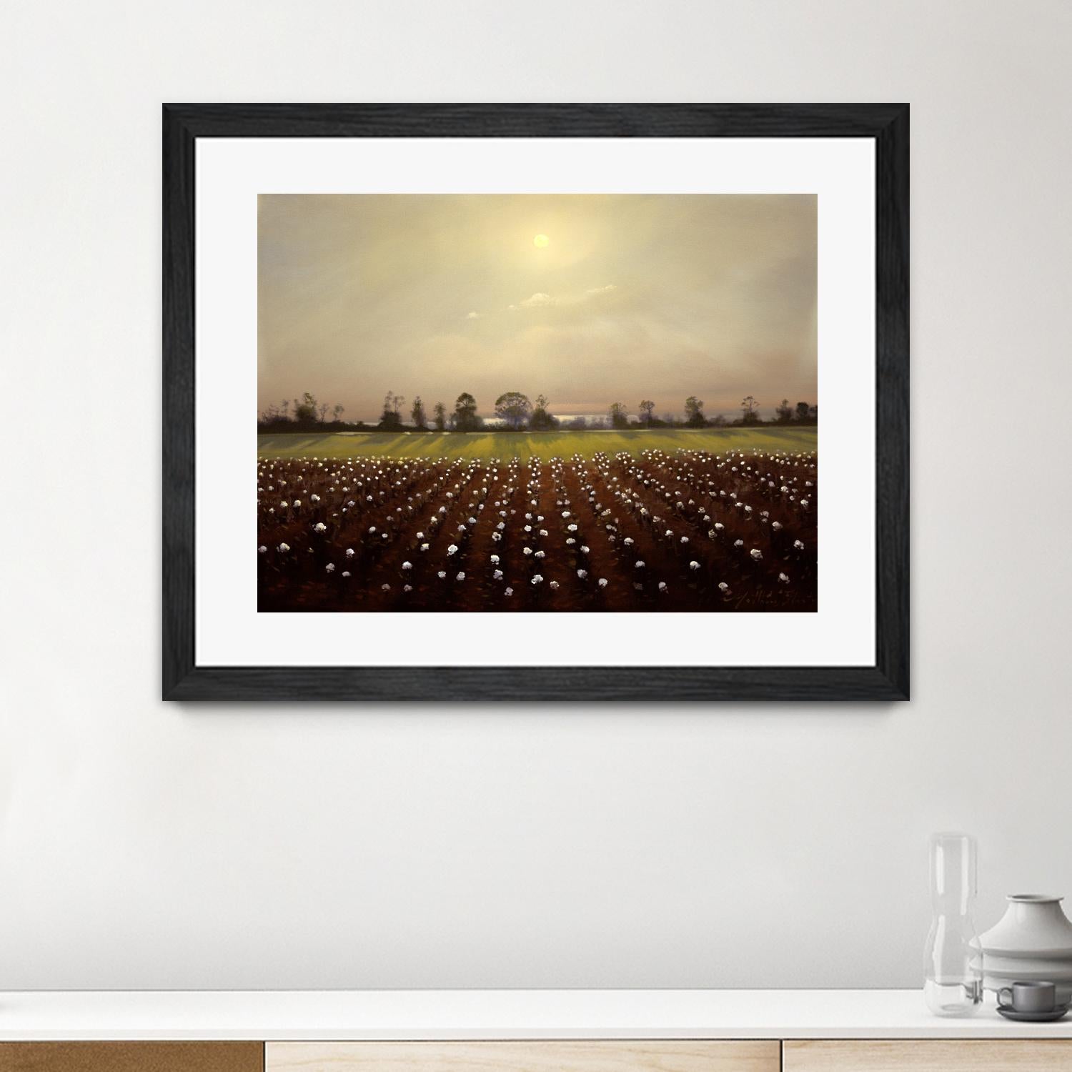 Parhelia: Cotton Field by Matthew Hasty on GIANT ART - green landscape