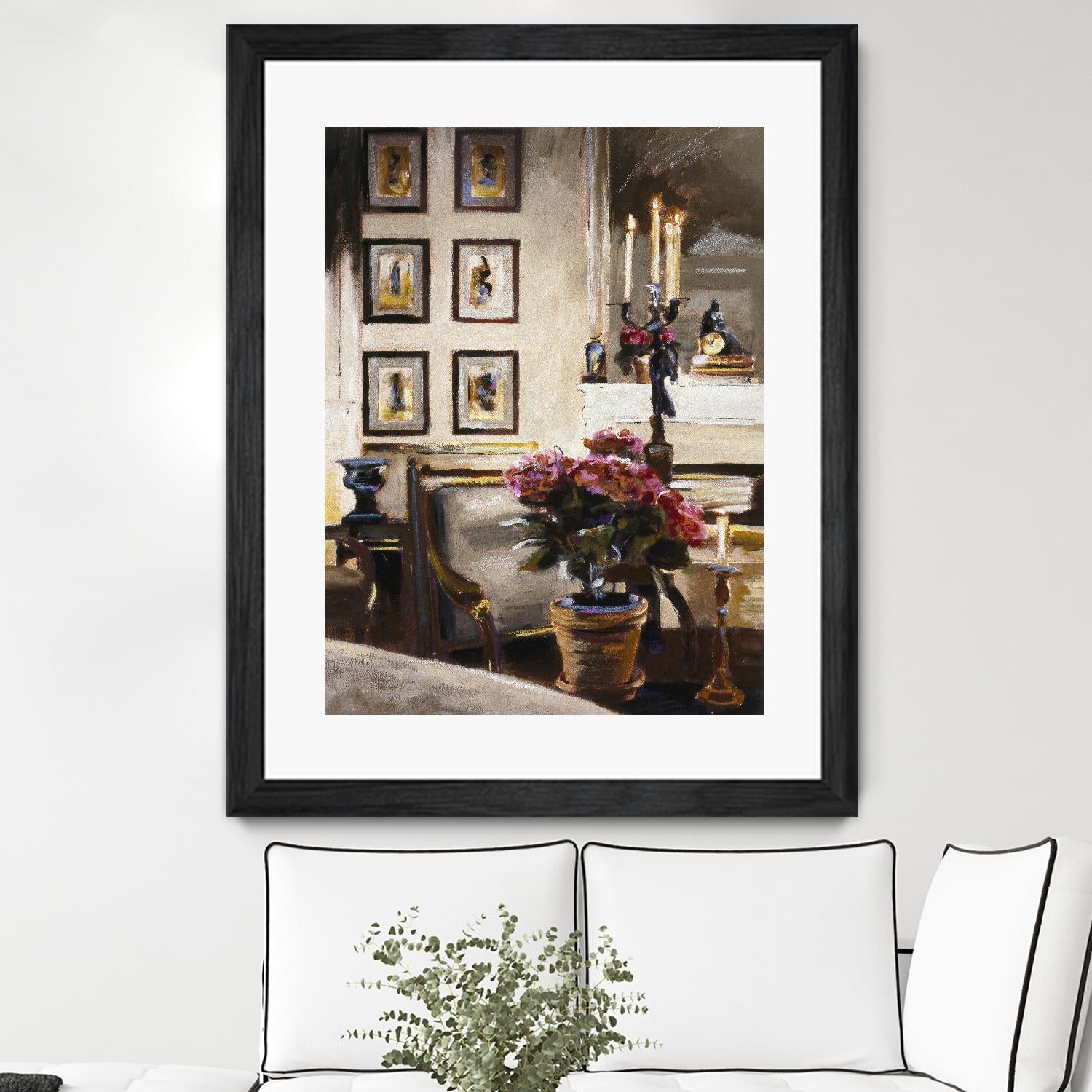 Comfortable Interior 1 by Dennis Carney on GIANT ART - brown architectural