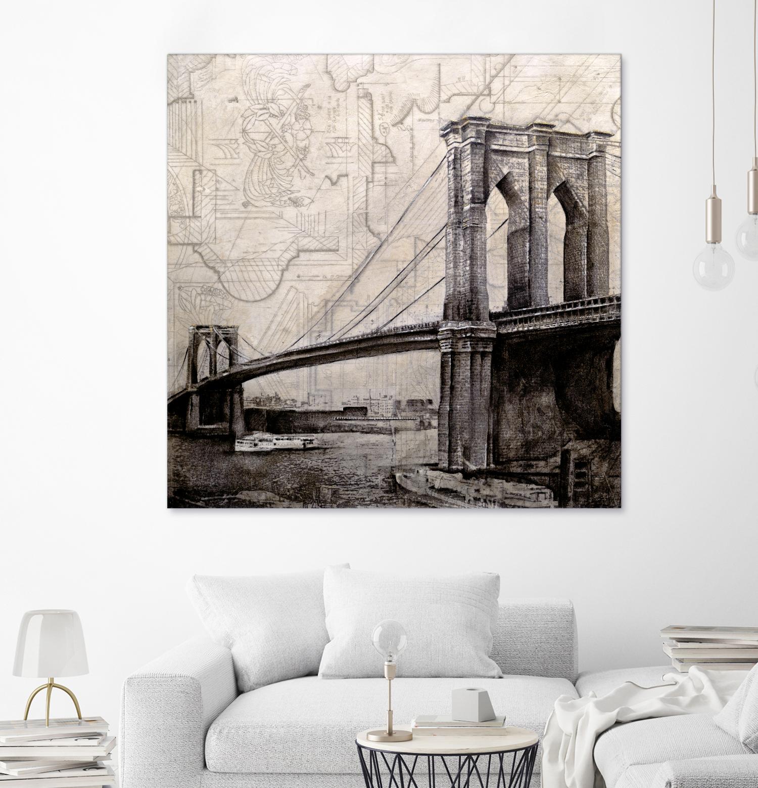 Bridges of Old by John Douglas on GIANT ART - beige city scene