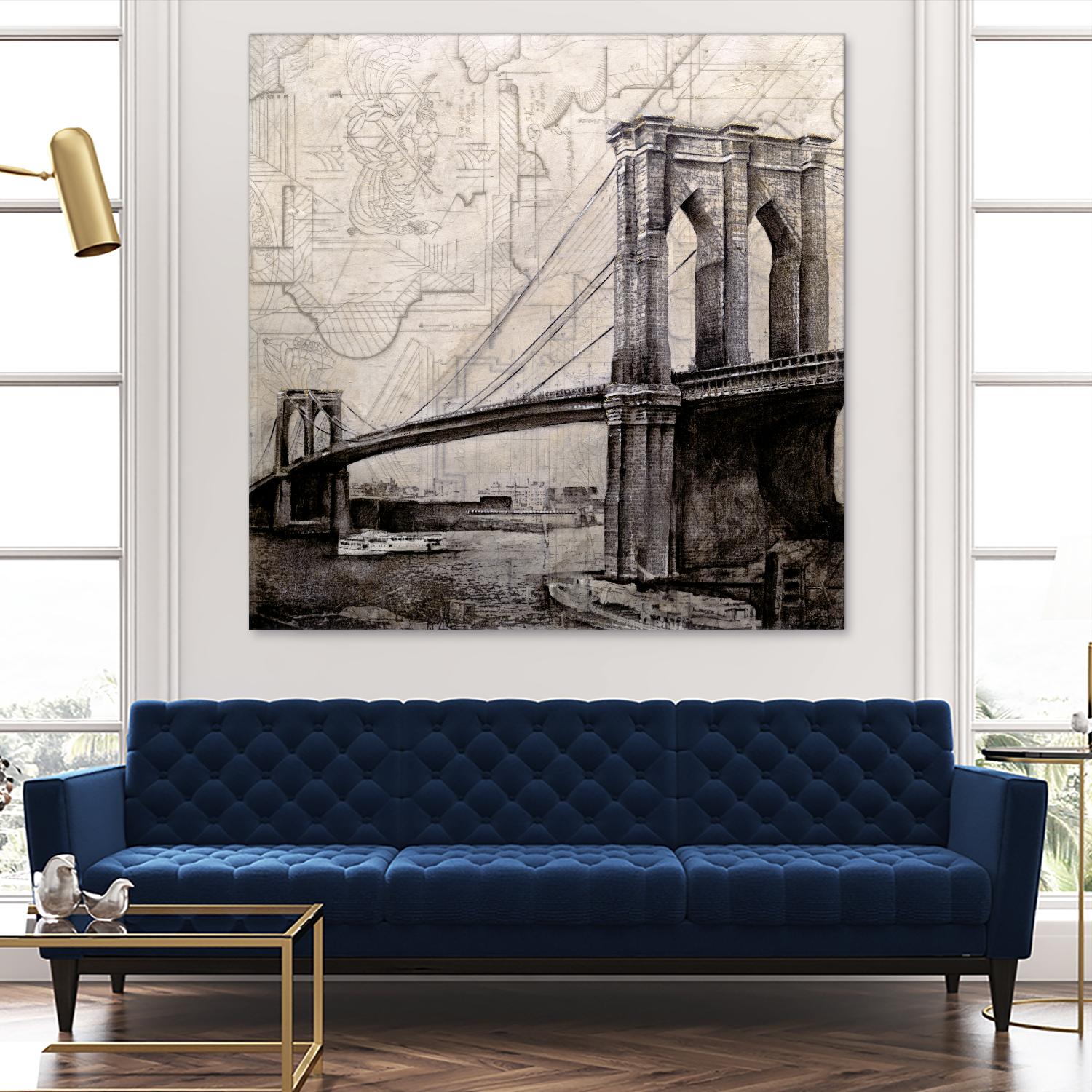Bridges of Old by John Douglas on GIANT ART - beige city scene
