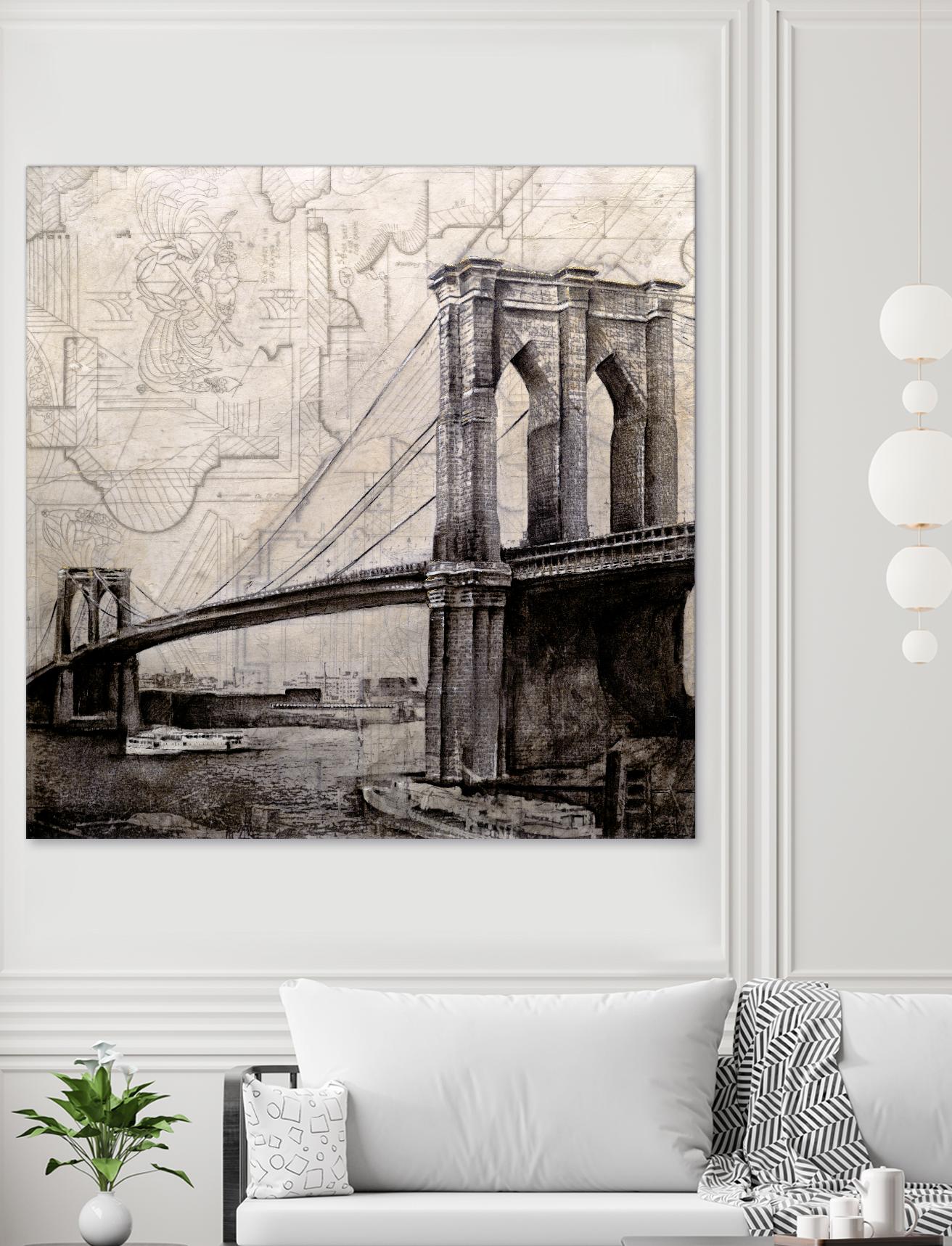 Bridges of Old by John Douglas on GIANT ART - beige city scene