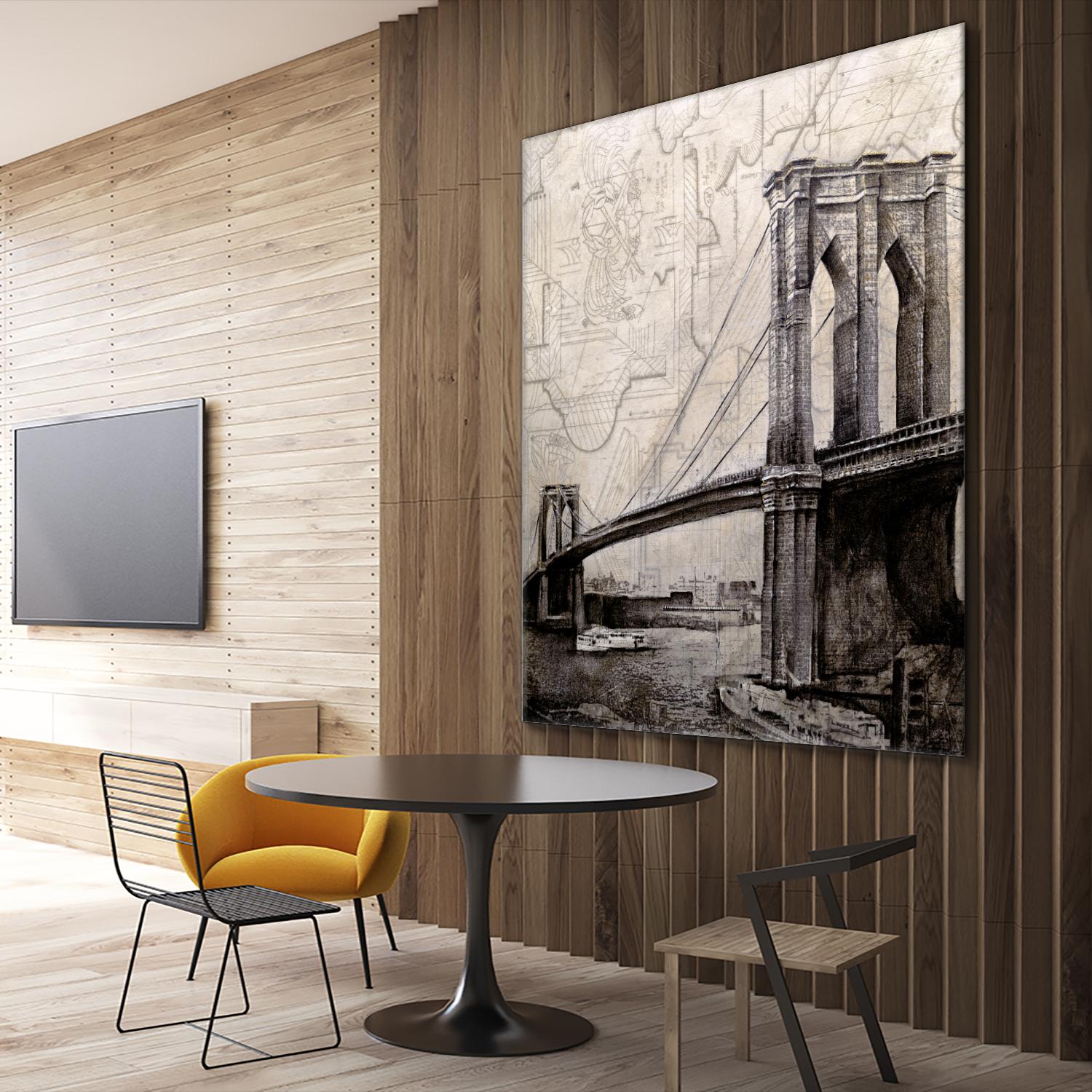 Bridges of Old by John Douglas on GIANT ART - beige city scene