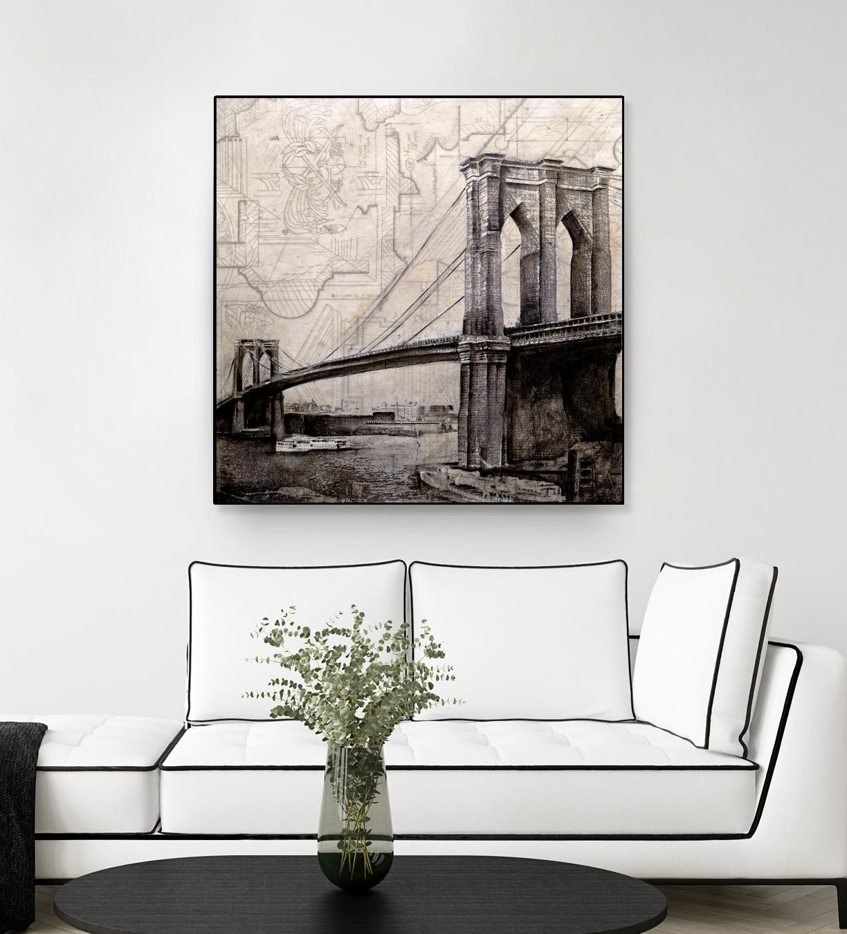 Bridges of Old by John Douglas on GIANT ART - beige city scene