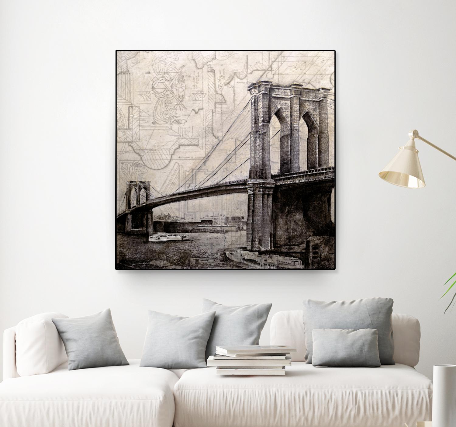 Bridges of Old by John Douglas on GIANT ART - beige city scene