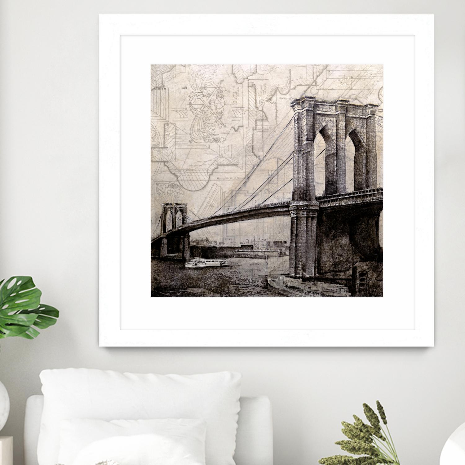 Bridges of Old by John Douglas on GIANT ART - beige city scene