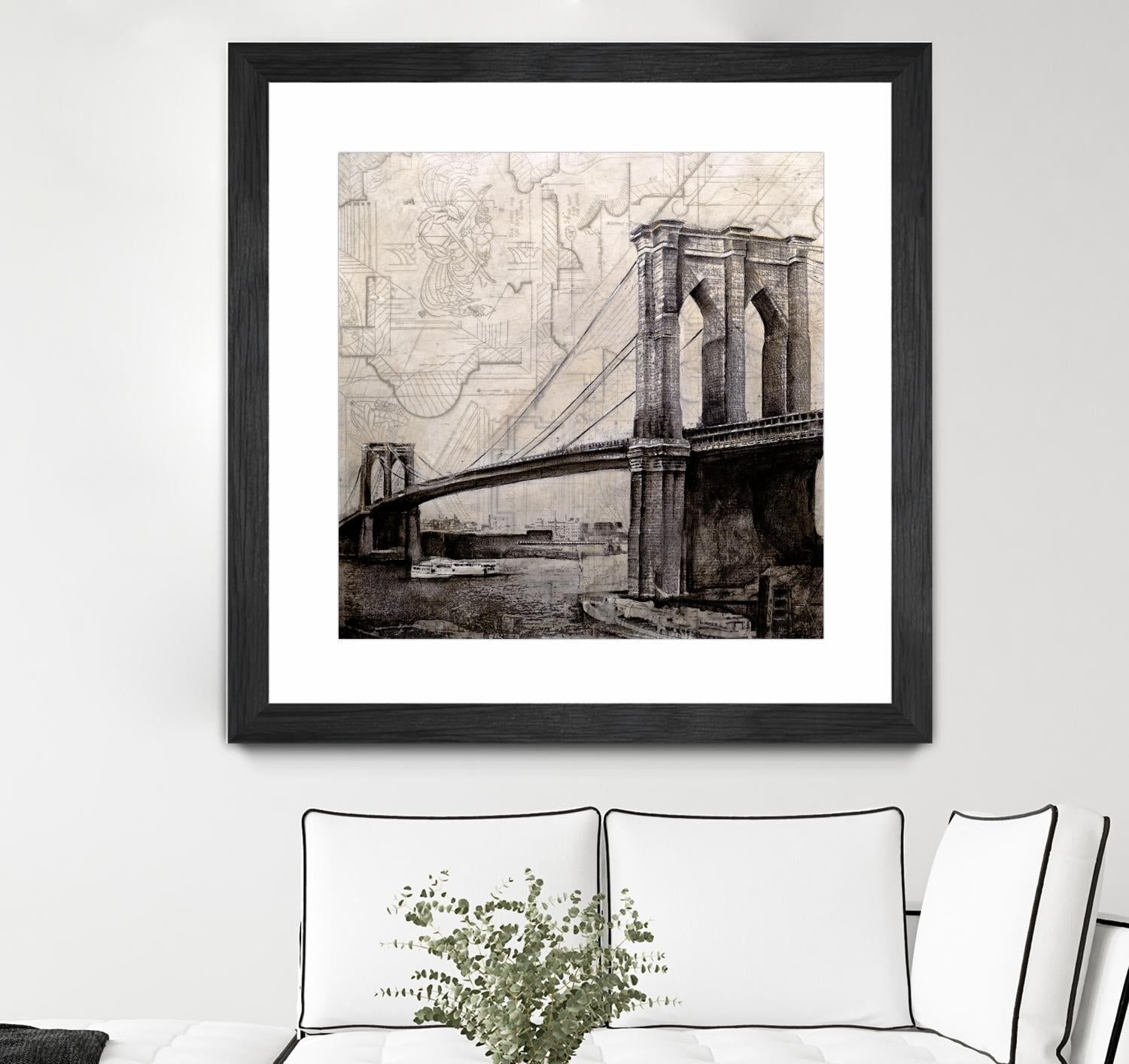 Bridges of Old by John Douglas on GIANT ART - beige city scene