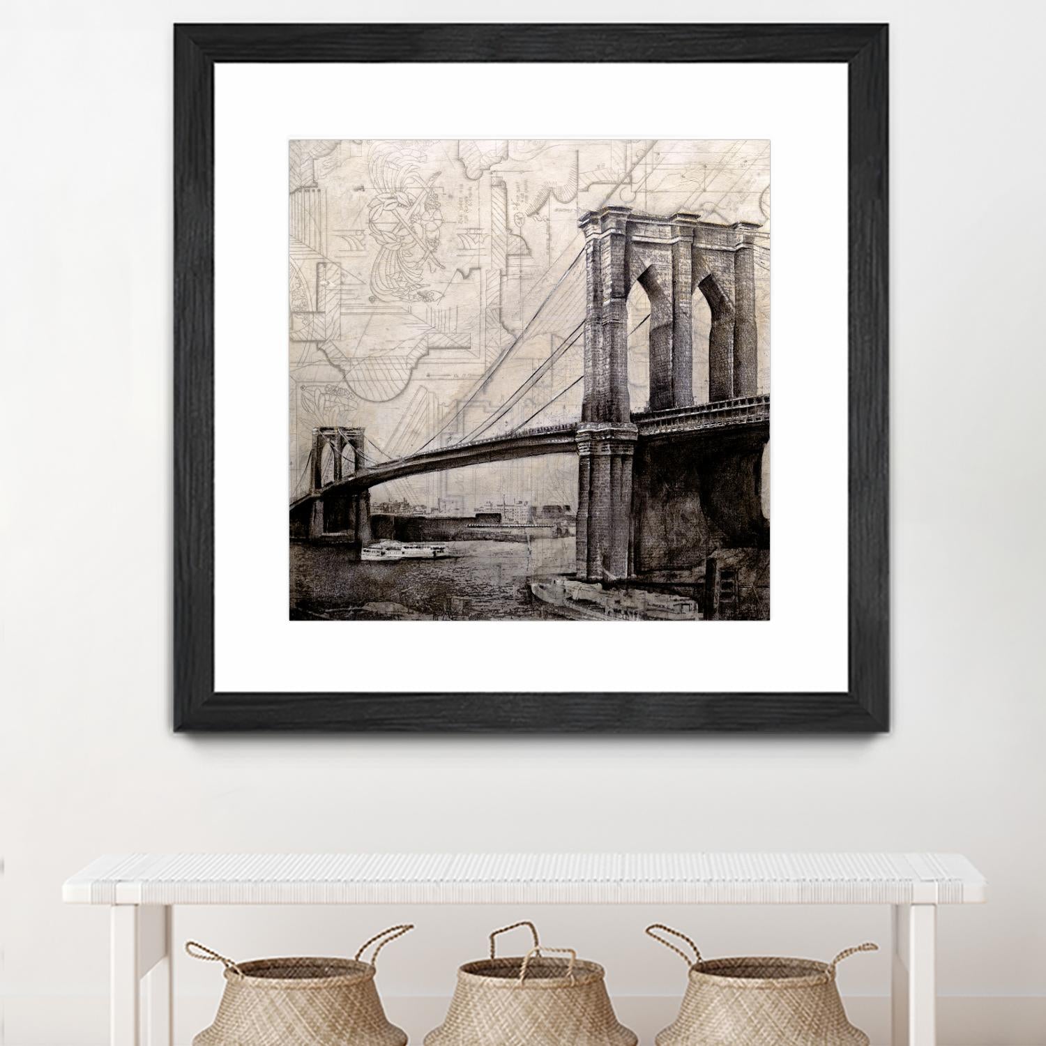 Bridges of Old by John Douglas on GIANT ART - beige city scene