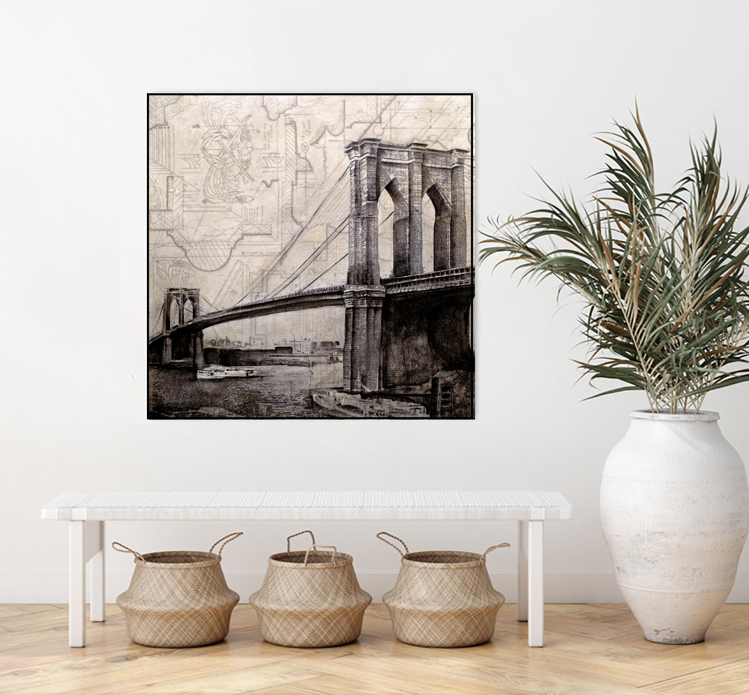 Bridges of Old by John Douglas on GIANT ART - beige city scene