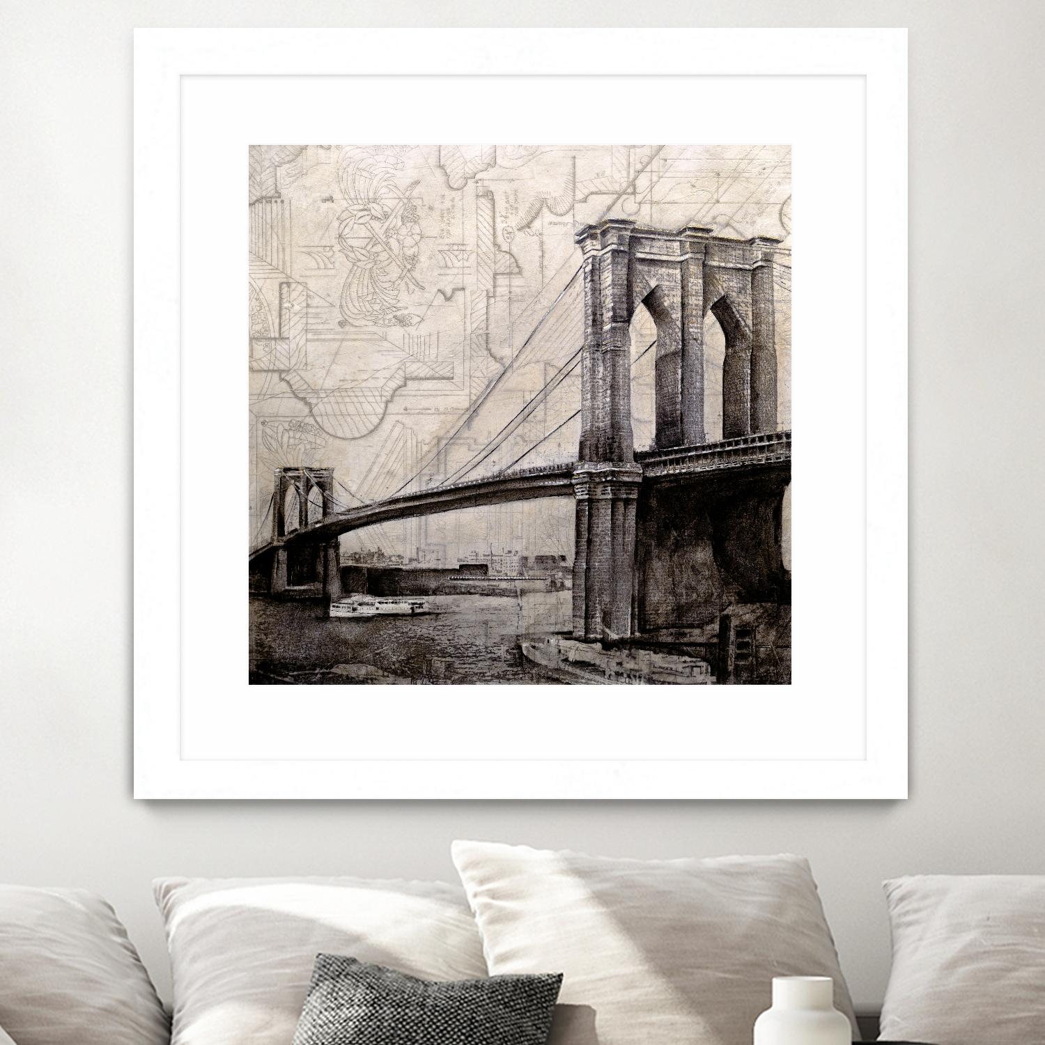 Bridges of Old by John Douglas on GIANT ART - beige city scene
