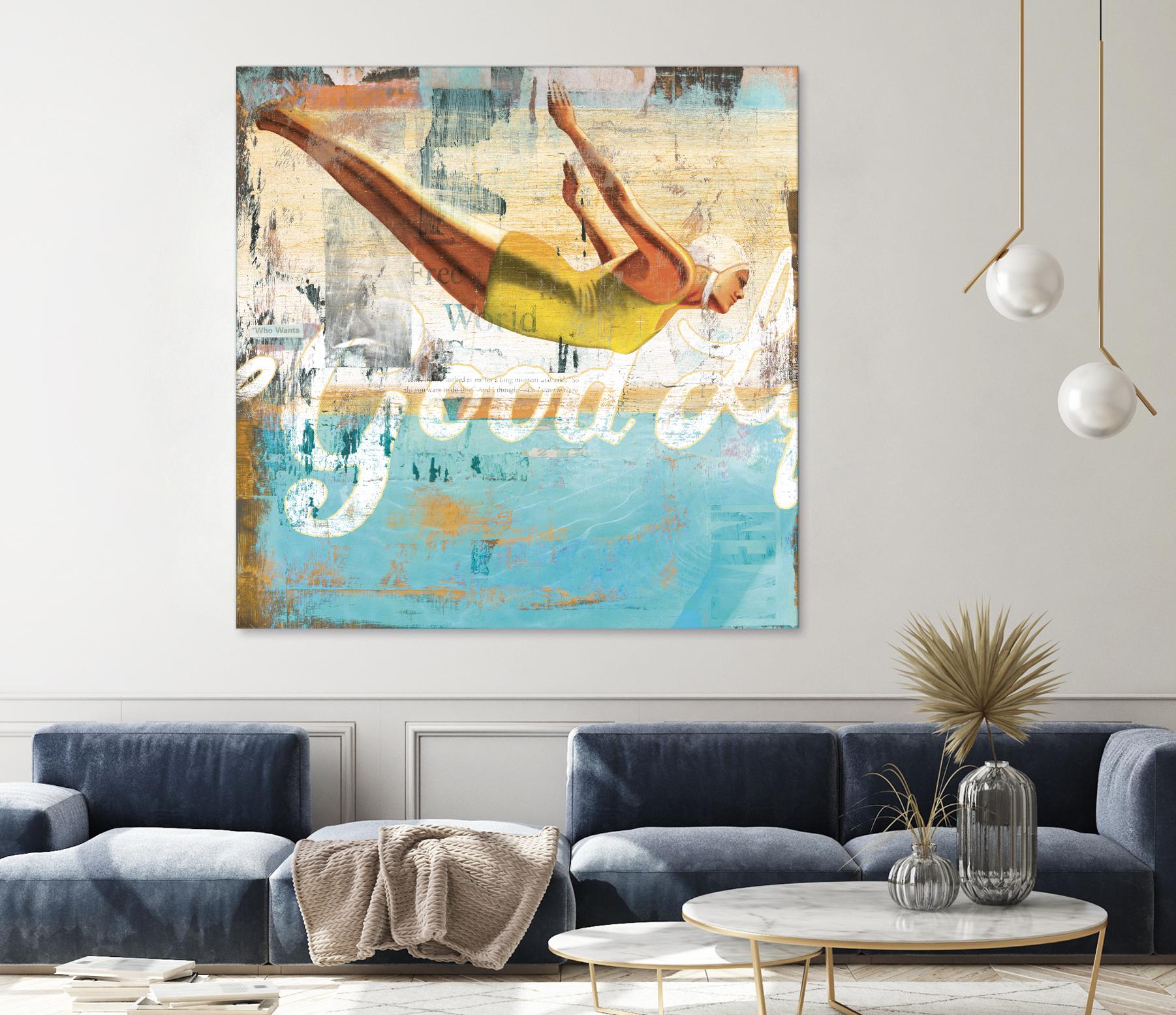 The Good Life by Cory Steffen on GIANT ART - yellow vintage
