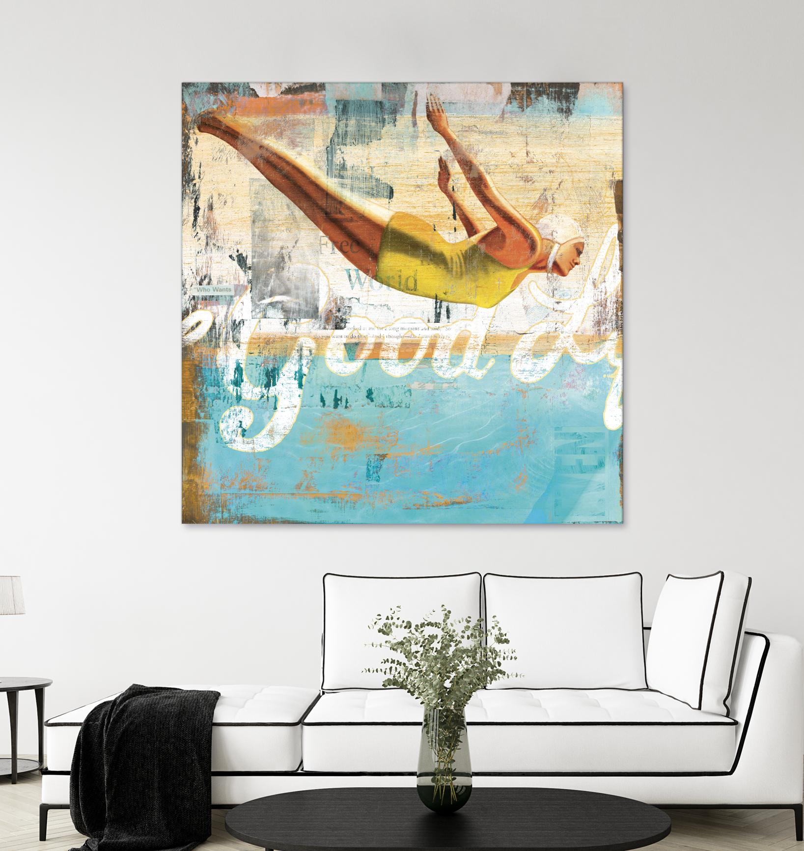 The Good Life by Cory Steffen on GIANT ART - yellow vintage
