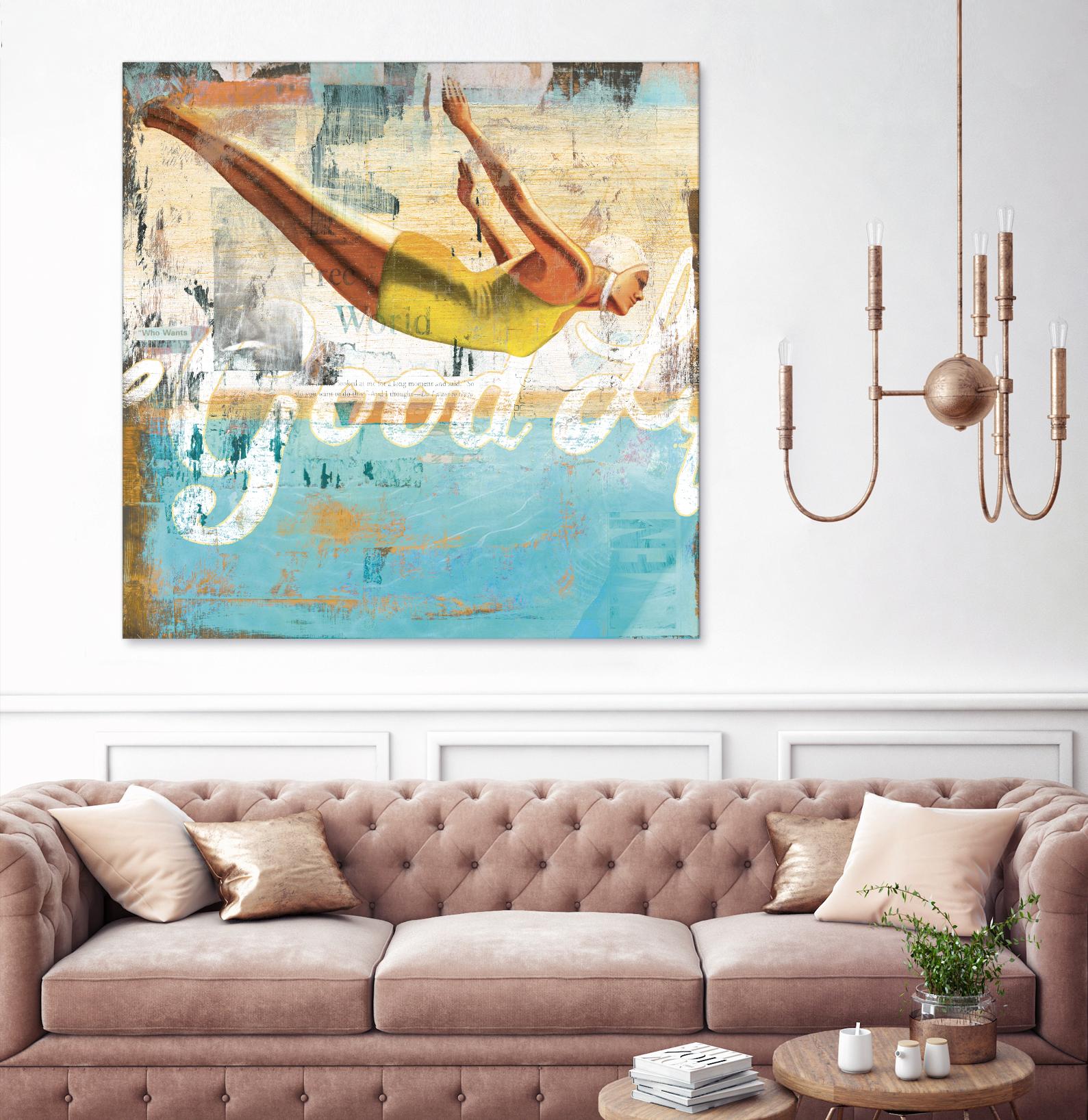 The Good Life by Cory Steffen on GIANT ART - yellow vintage