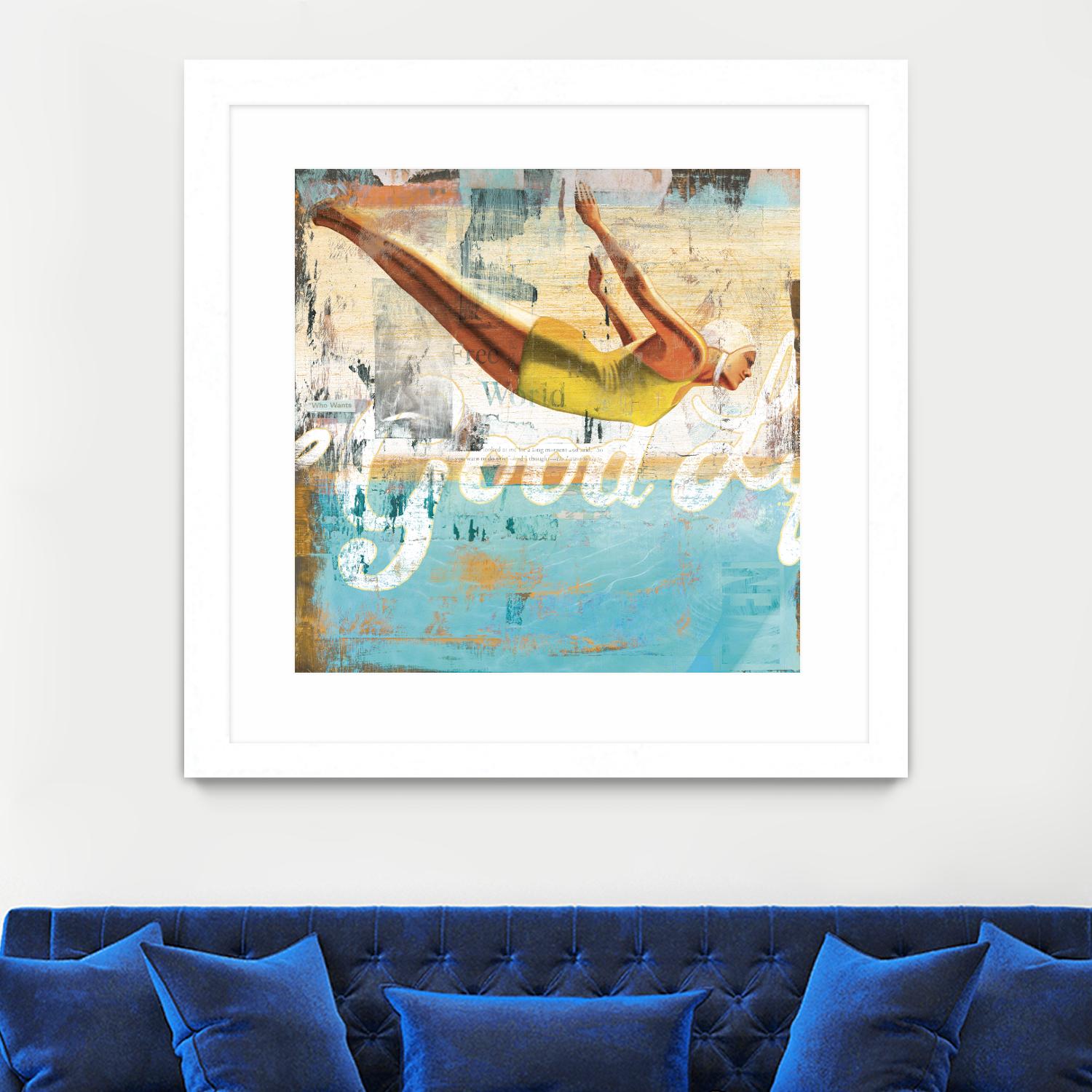The Good Life by Cory Steffen on GIANT ART - yellow vintage