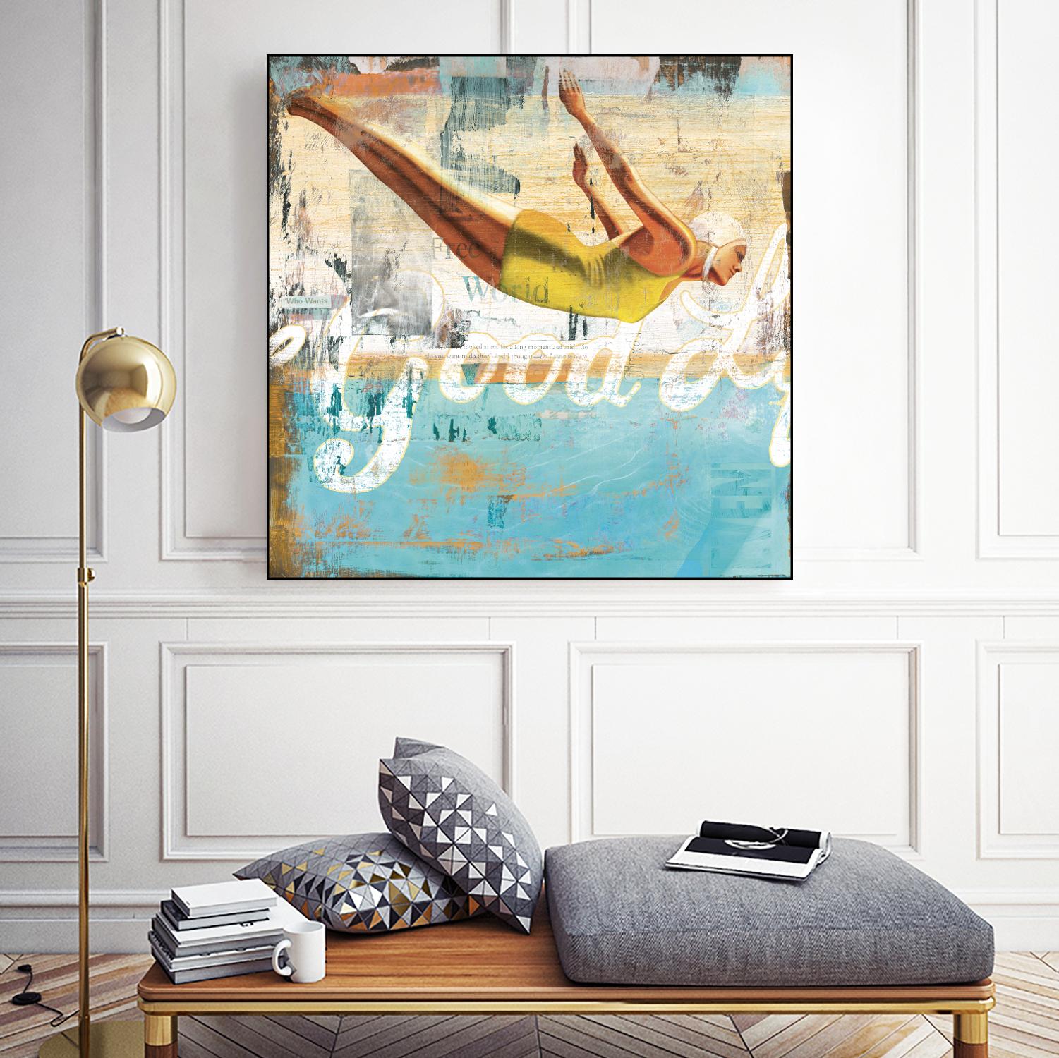 The Good Life by Cory Steffen on GIANT ART - yellow vintage