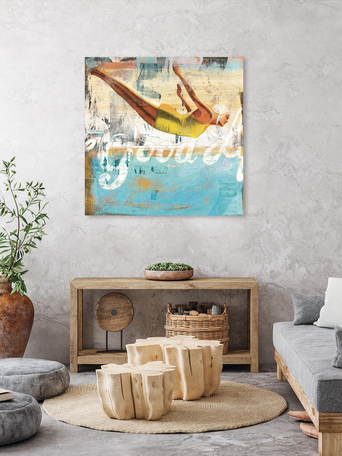 The Good Life by Cory Steffen on GIANT ART - yellow vintage