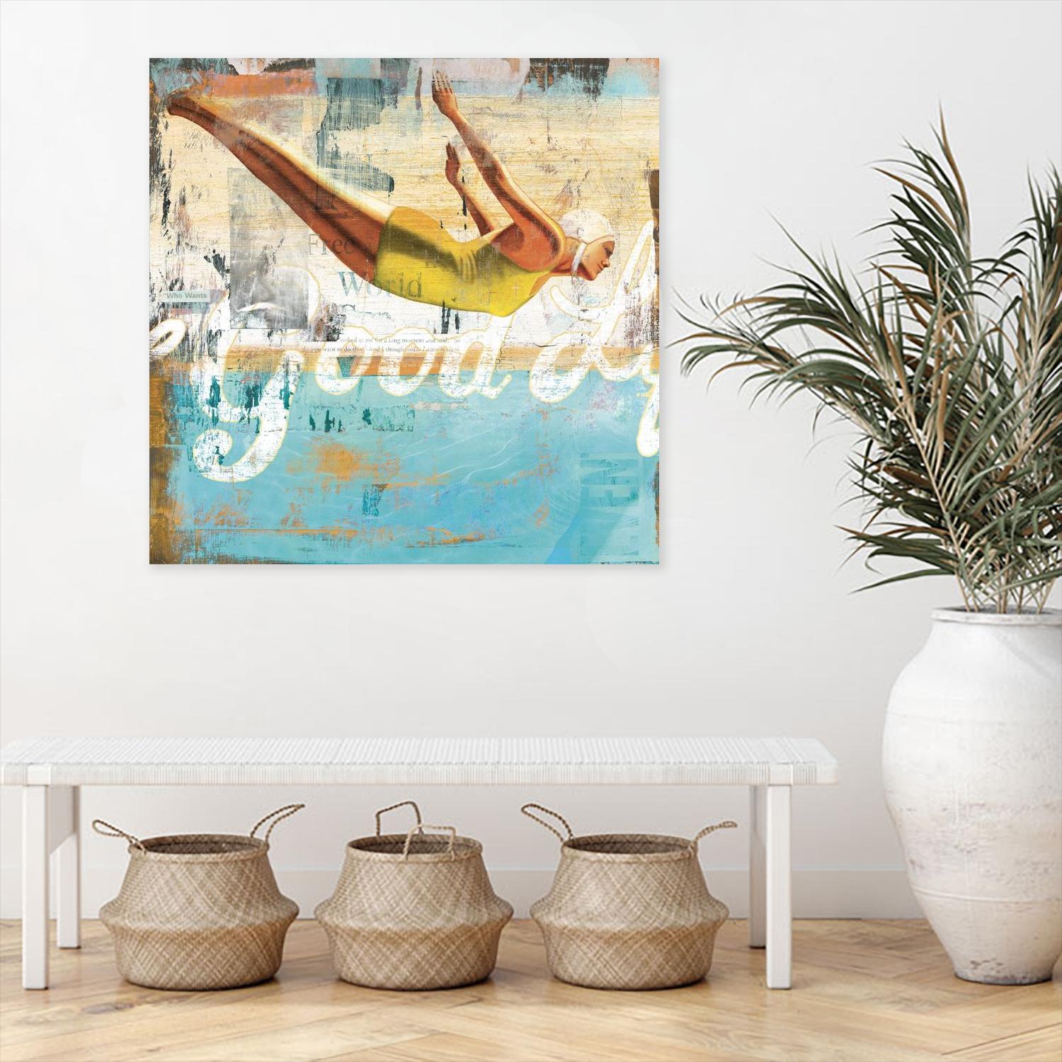 The Good Life by Cory Steffen on GIANT ART - yellow vintage