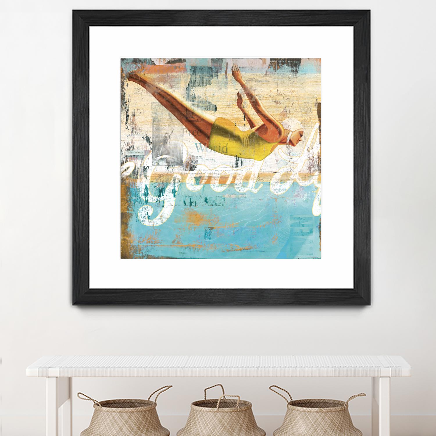 The Good Life by Cory Steffen on GIANT ART - yellow vintage