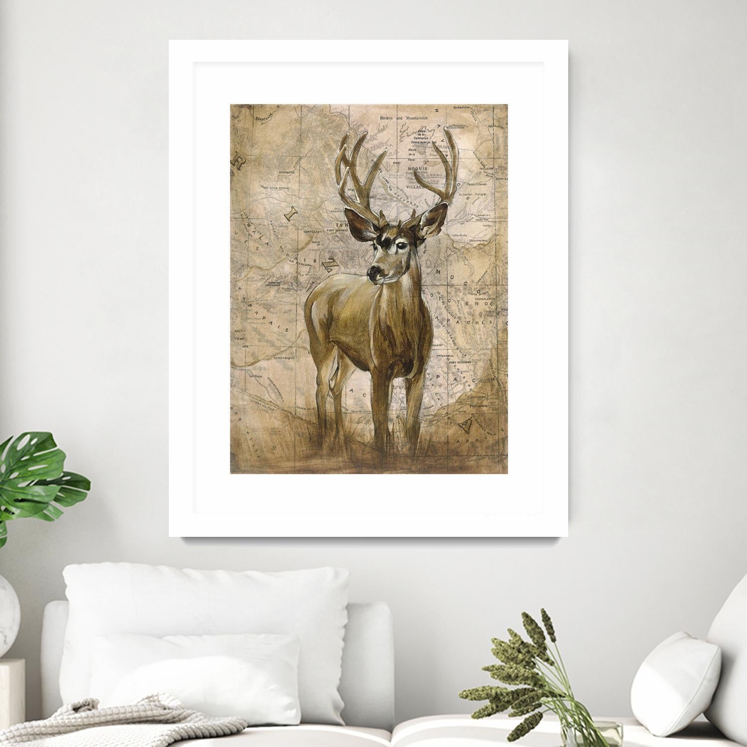 Native Spirit 1 by Elizabeth Hope on GIANT ART - beige animals