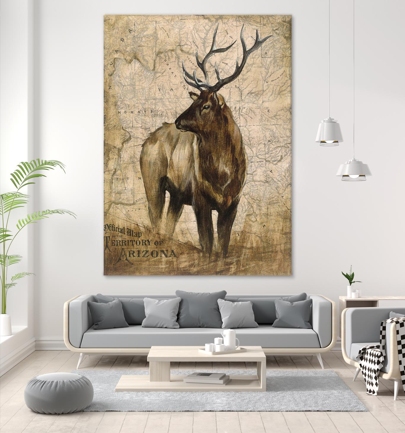 Native Spirit 2 by Elizabeth Hope on GIANT ART - beige animals