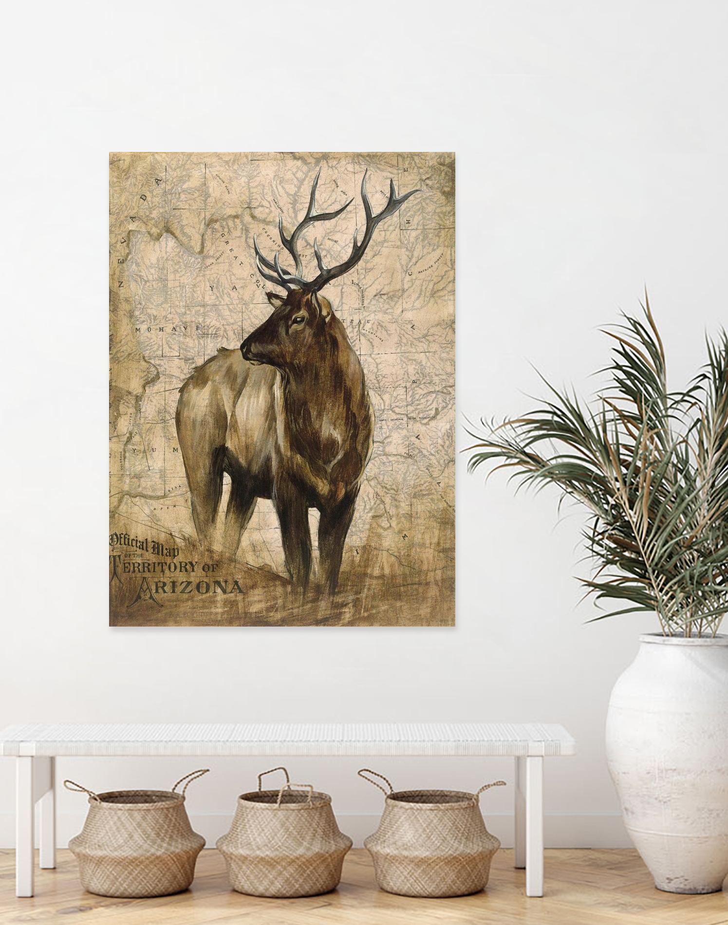 Native Spirit 2 by Elizabeth Hope on GIANT ART - beige animals