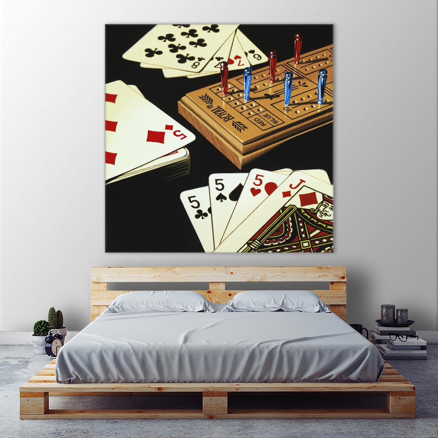 Cribbage by Ray Pelley on GIANT ART - white leisure