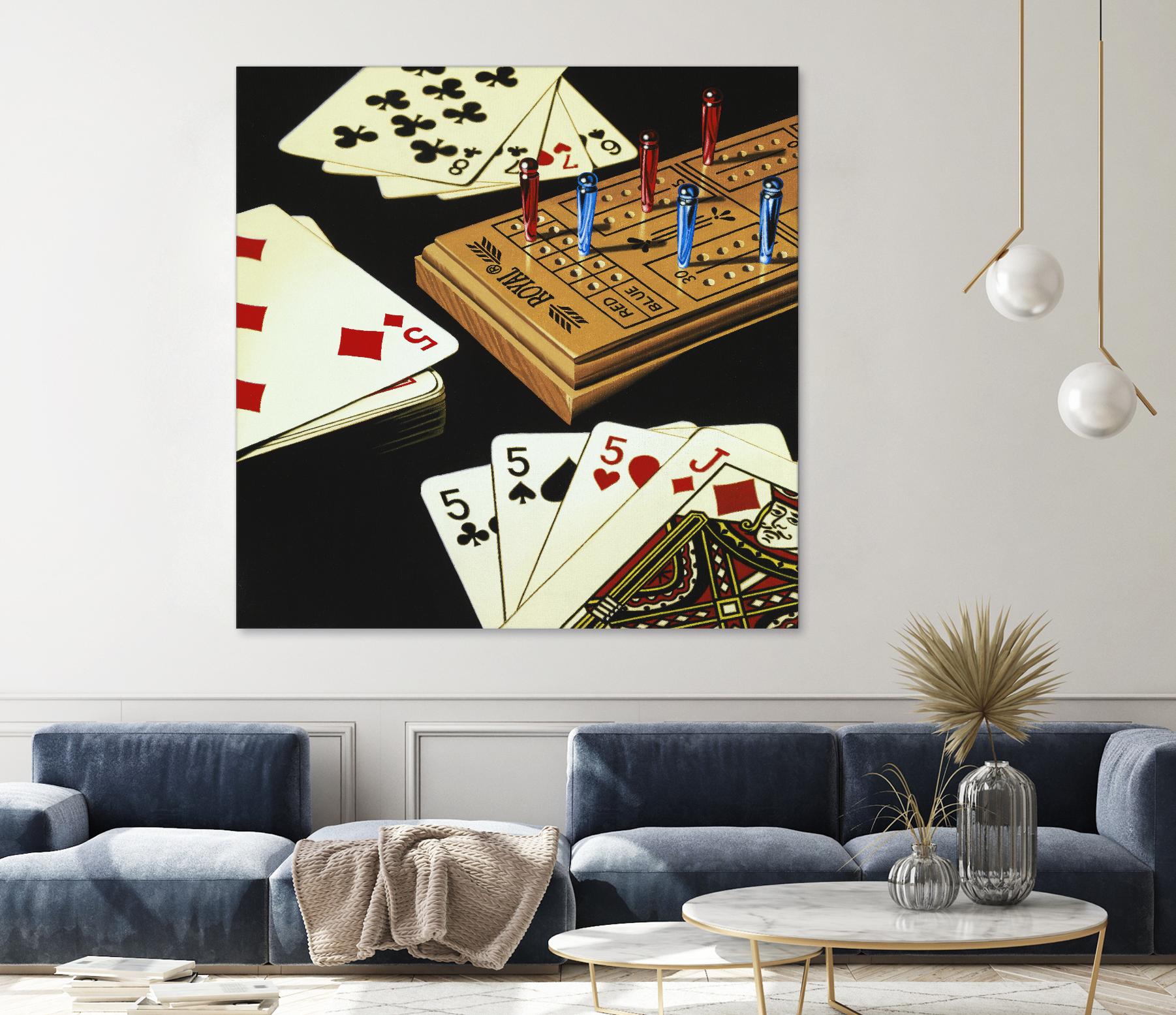 Cribbage by Ray Pelley on GIANT ART - white leisure