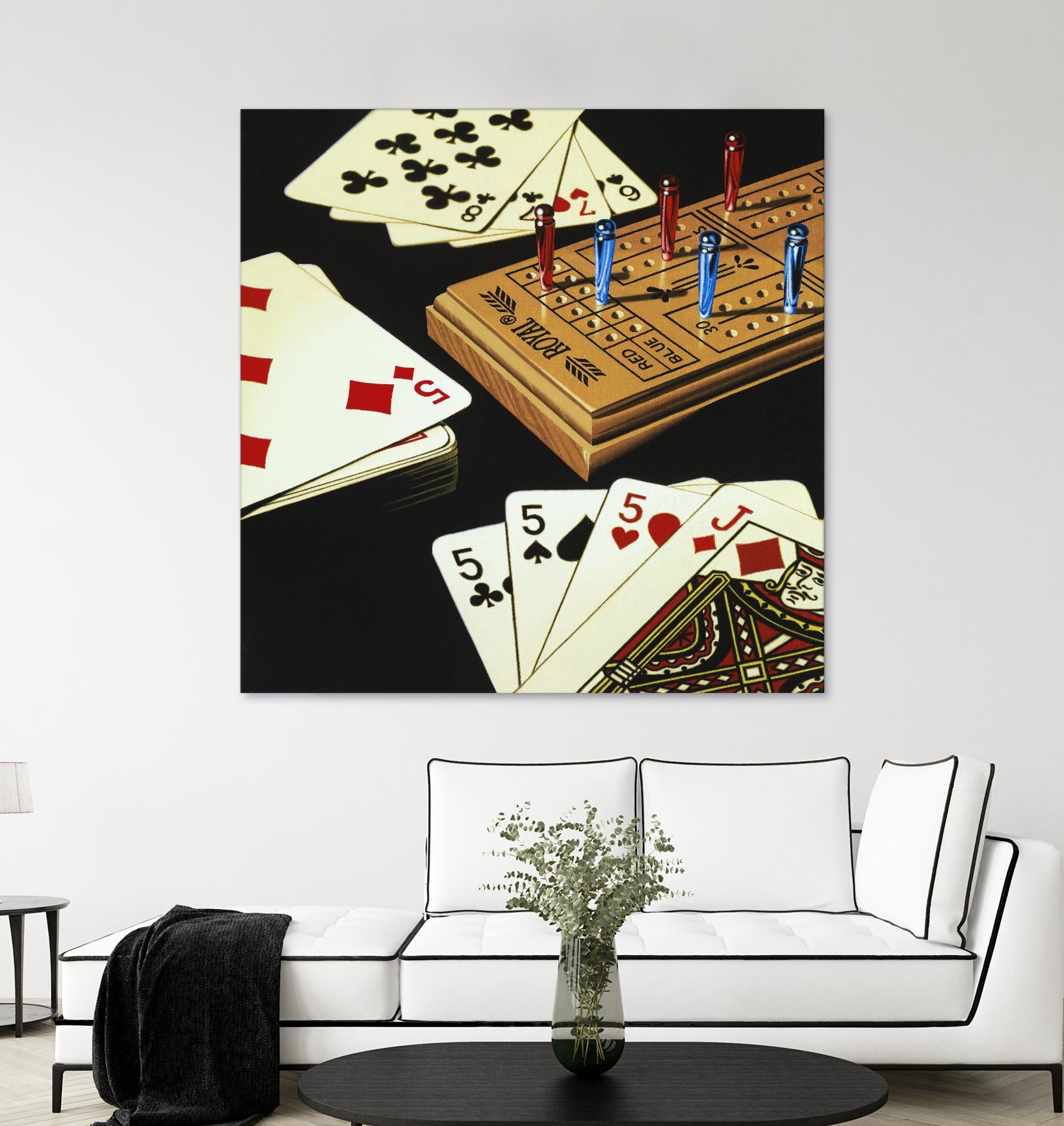 Cribbage by Ray Pelley on GIANT ART - white leisure