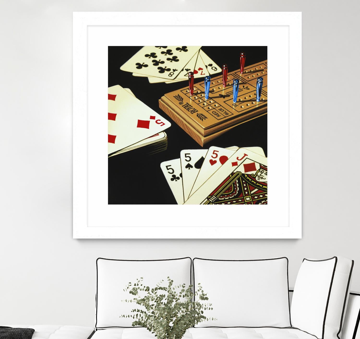 Cribbage by Ray Pelley on GIANT ART - white leisure