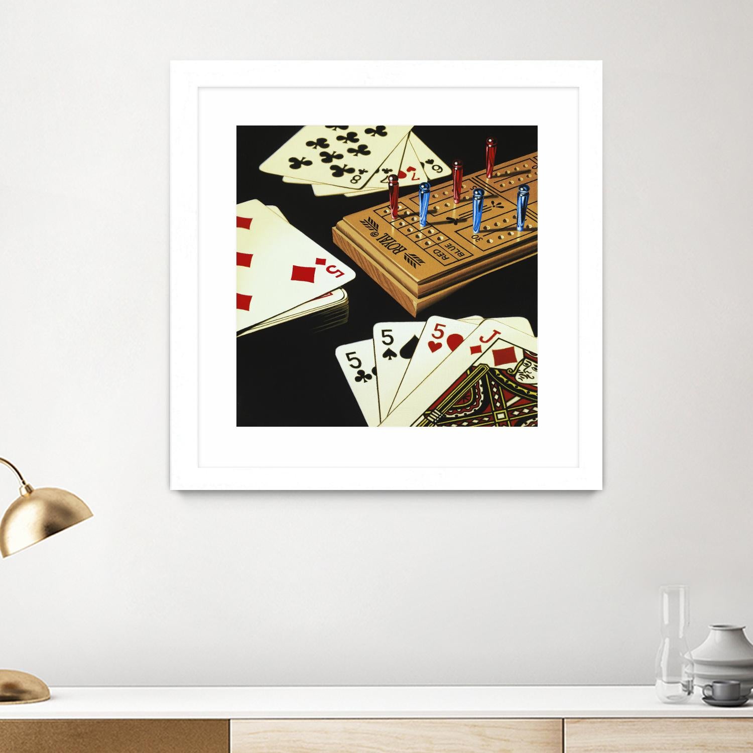 Cribbage by Ray Pelley on GIANT ART - white leisure